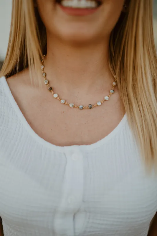 Small Jan Necklace | Dendritic Opal sold by Goldie Lew