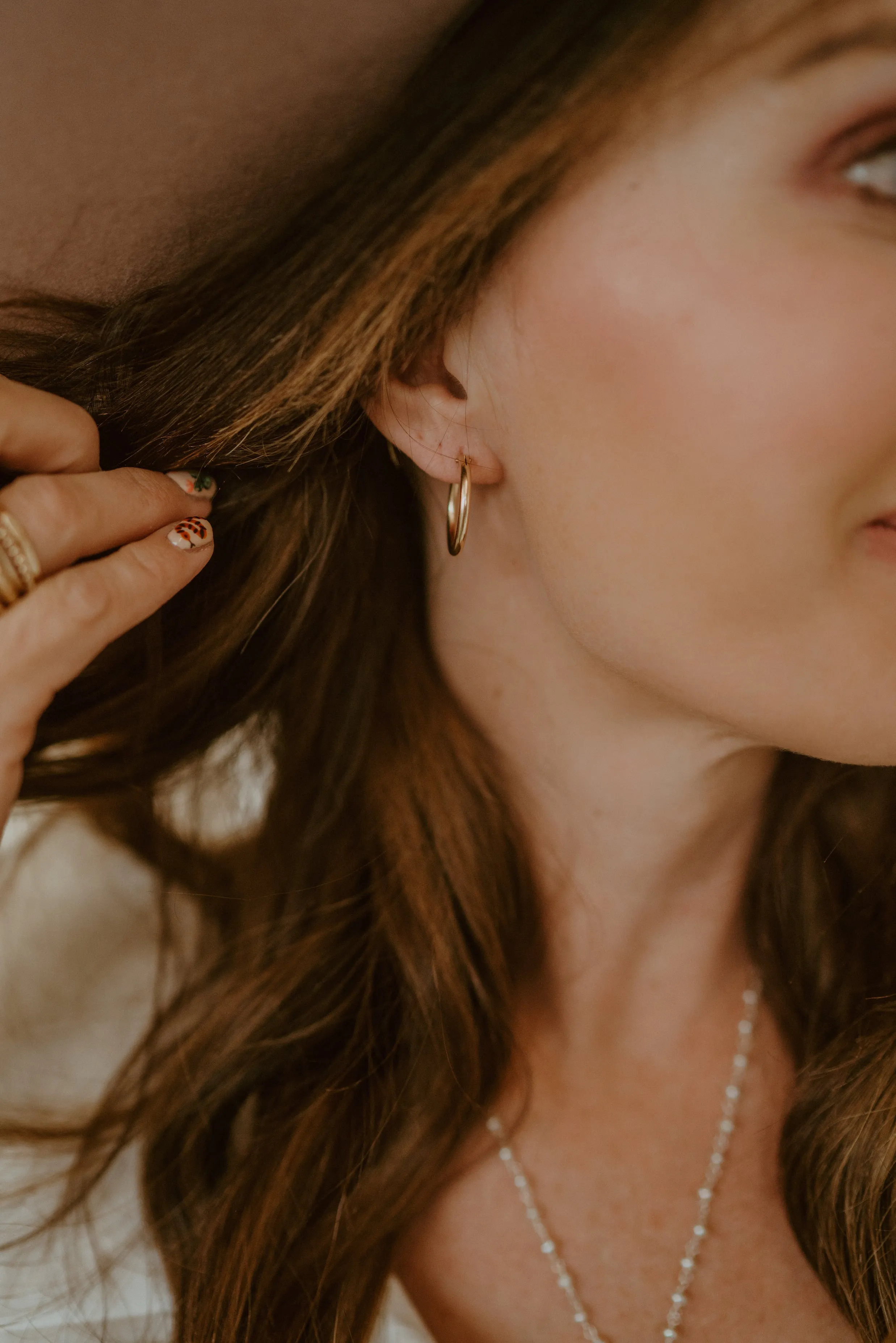 Gold Hoops | Medium sold by Goldie Lew product image thumbnail 3