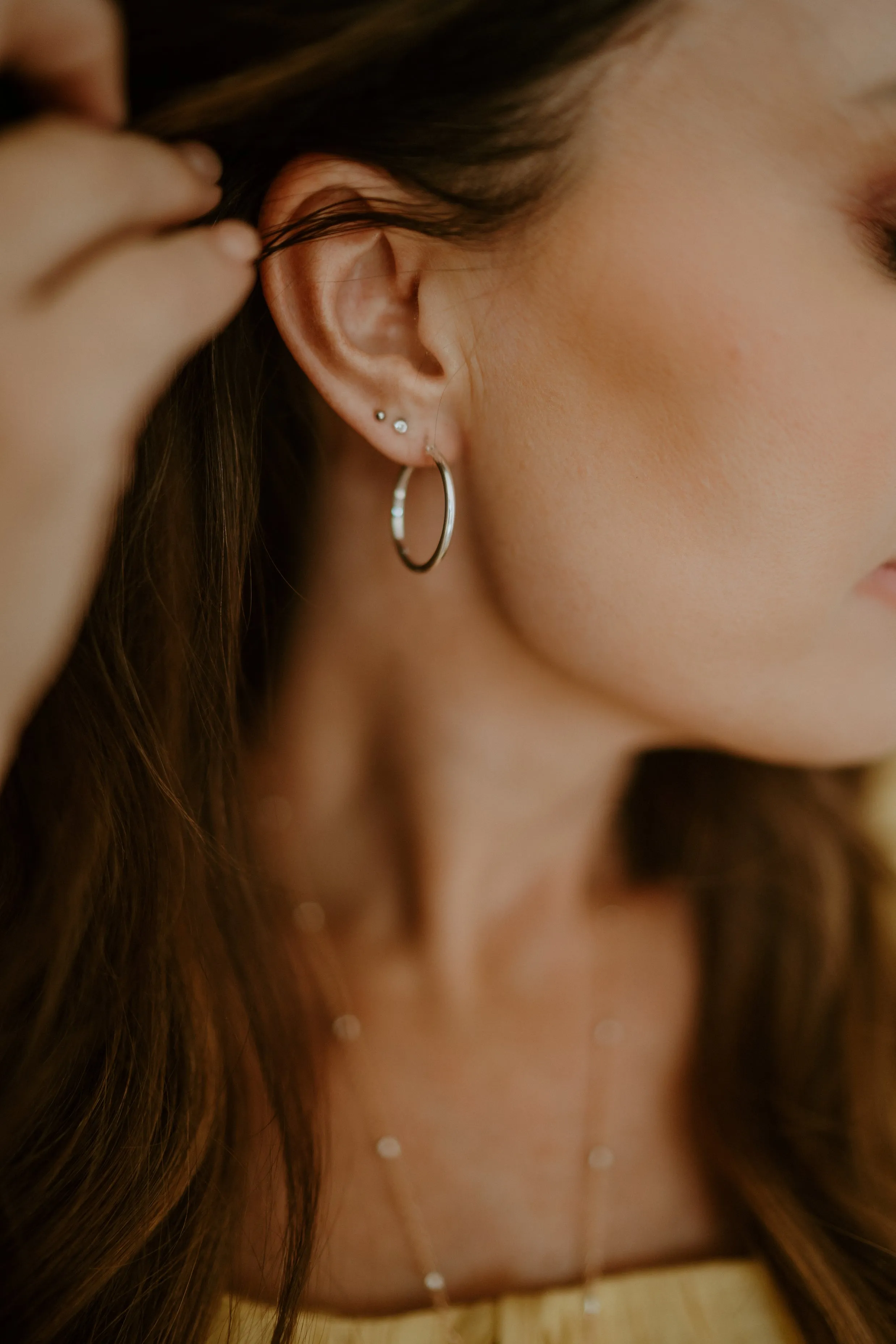 Silver Hoops | Medium sold by Goldie Lew