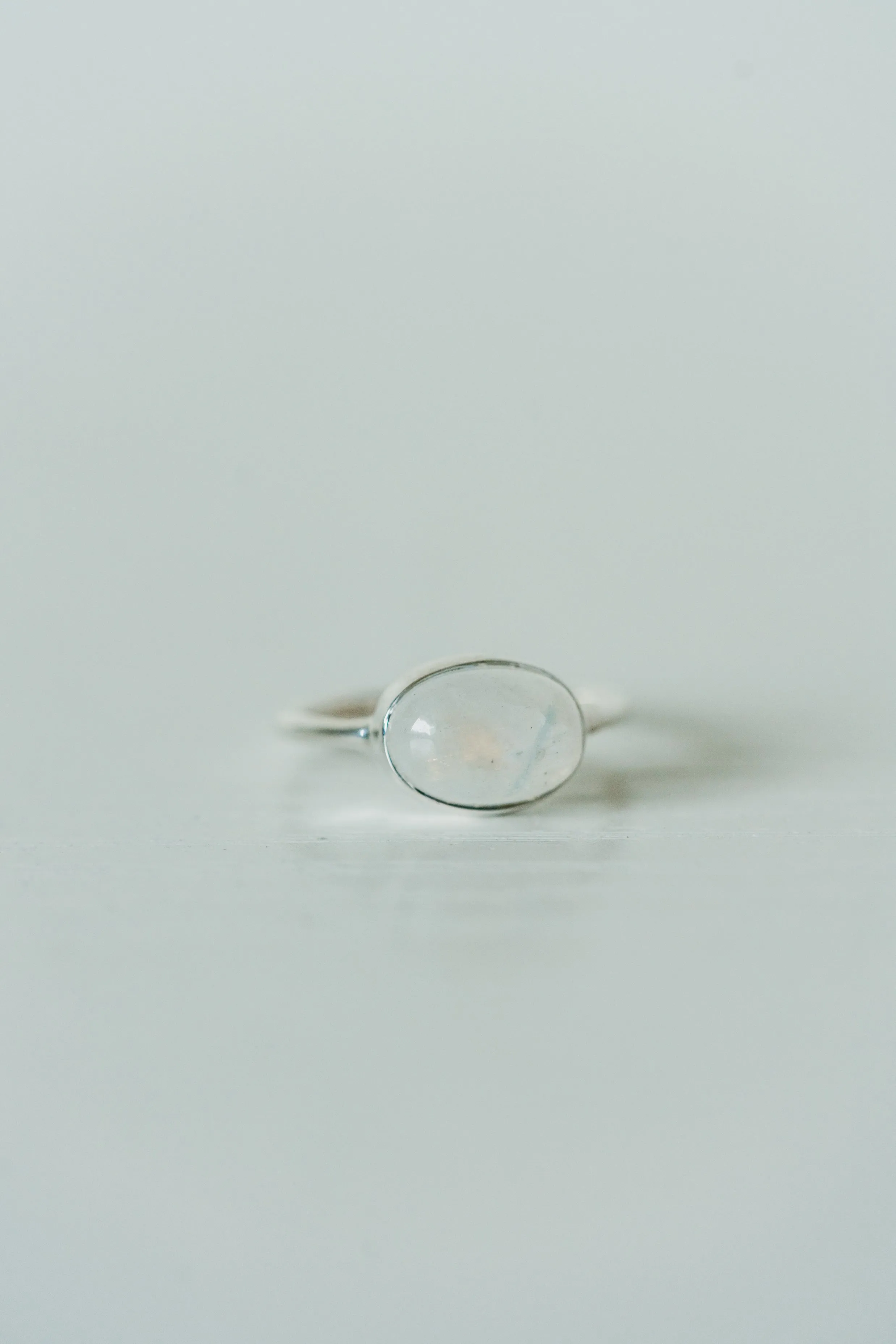 Jess Ring | Rainbow Moonstone sold by Goldie Lew