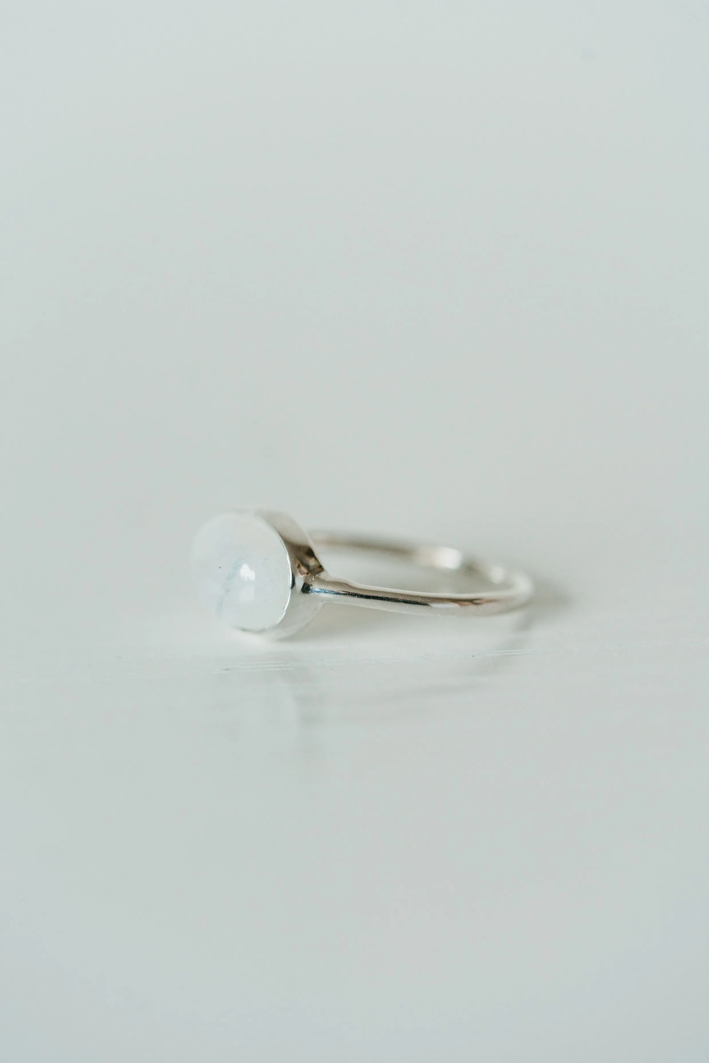 Jess Ring | Rainbow Moonstone sold by Goldie Lew product image thumbnail 4