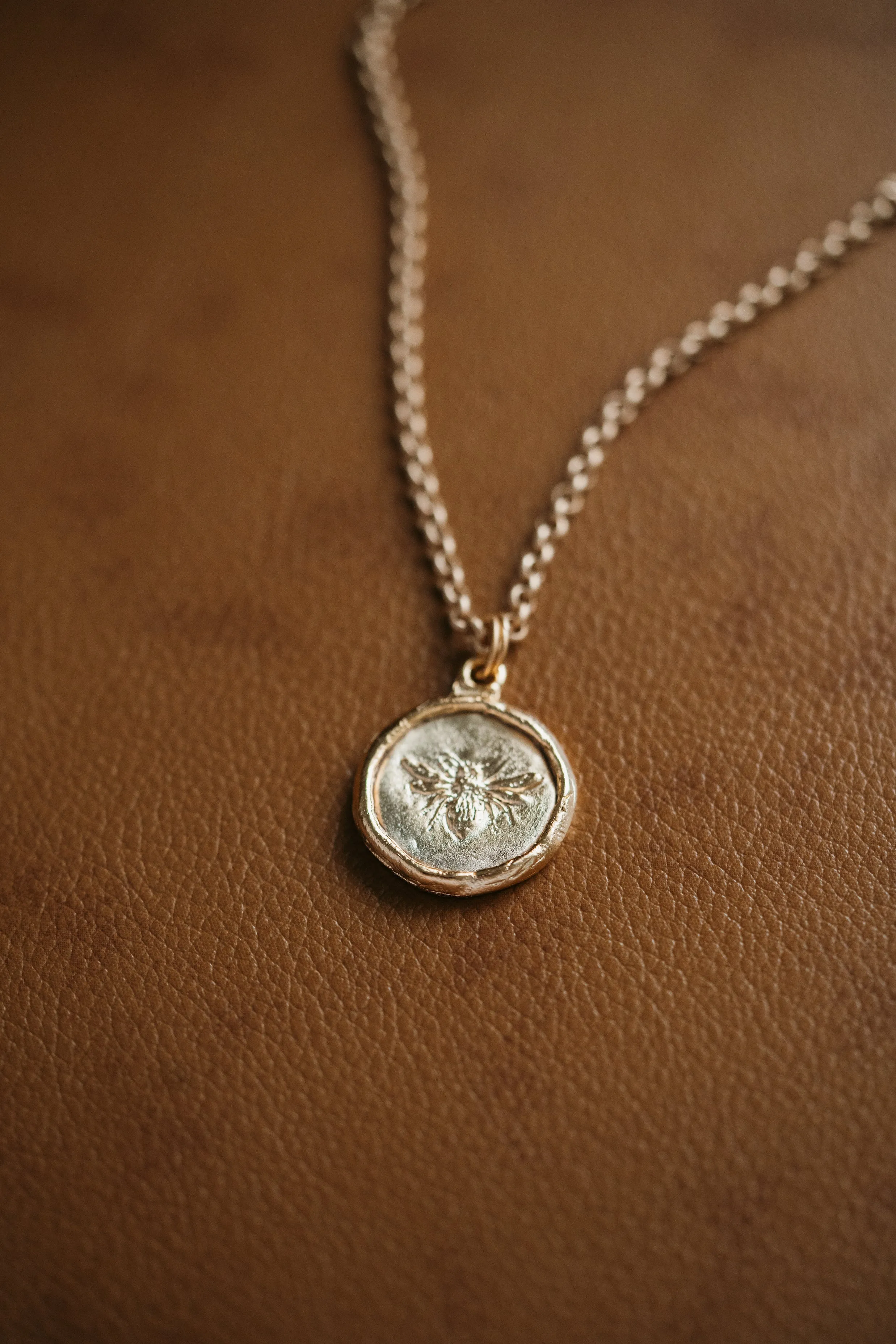 Bee Necklace | #13 | Gold sold by Goldie Lew