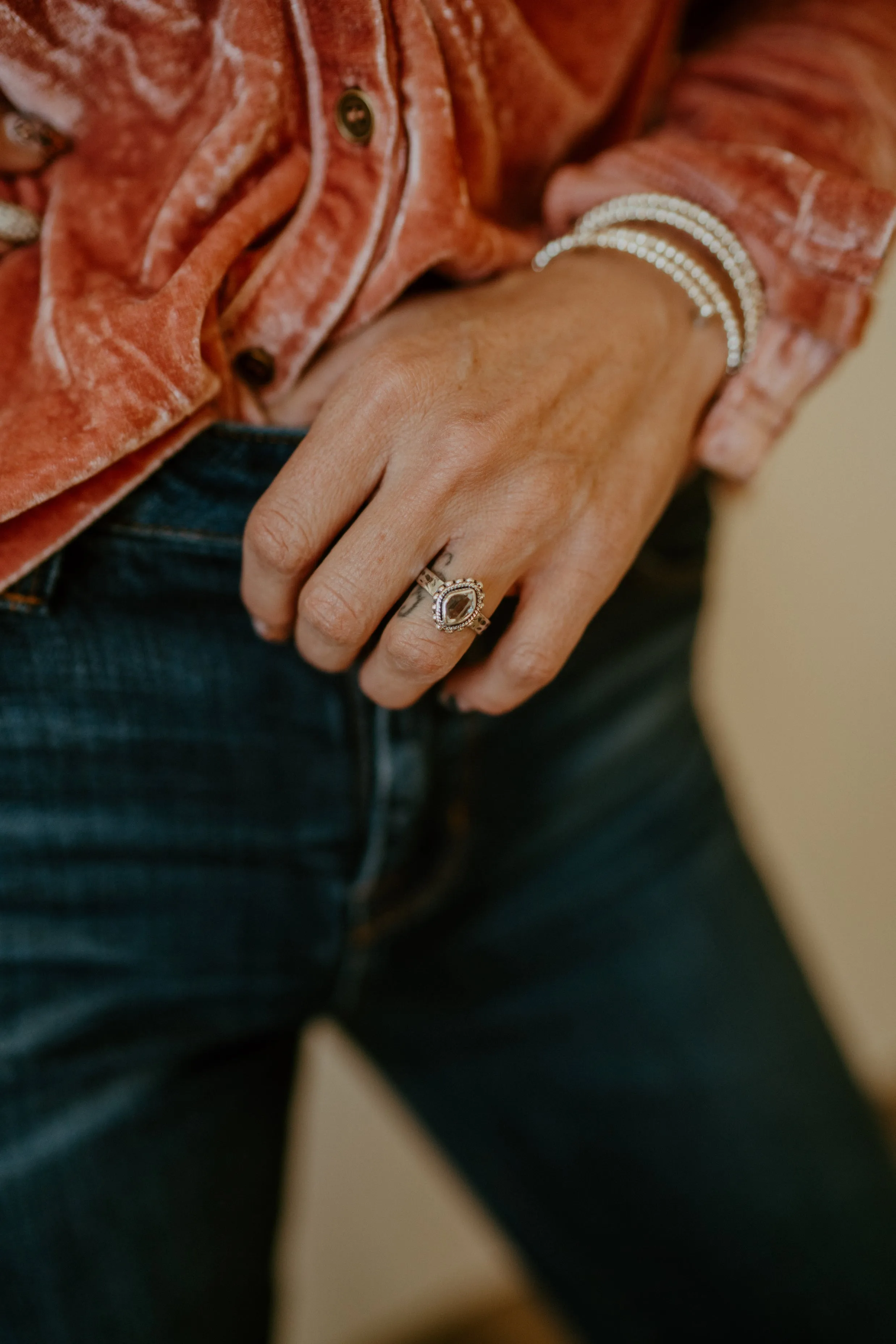 Brittany Ring | Quartz sold by Goldie Lew product image thumbnail 2