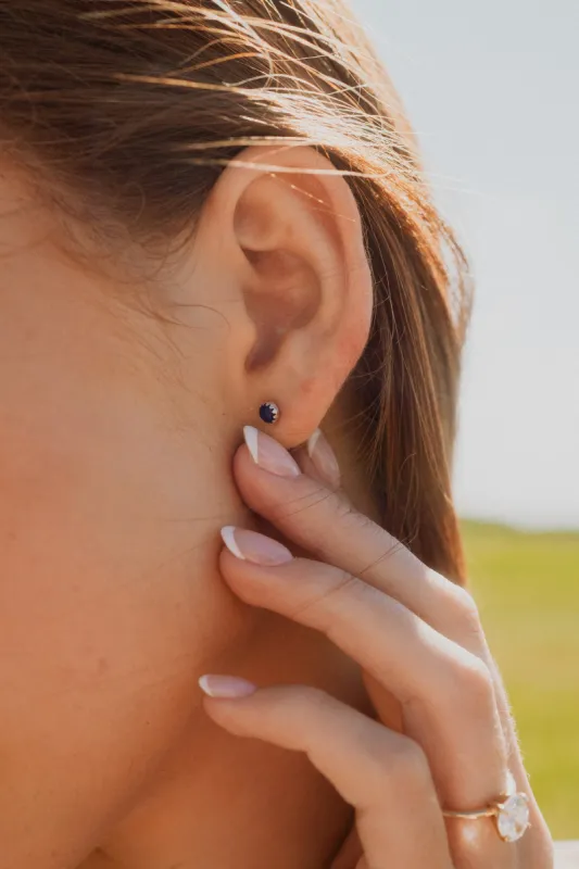 Royal Blue Studs sold by Goldie Lew