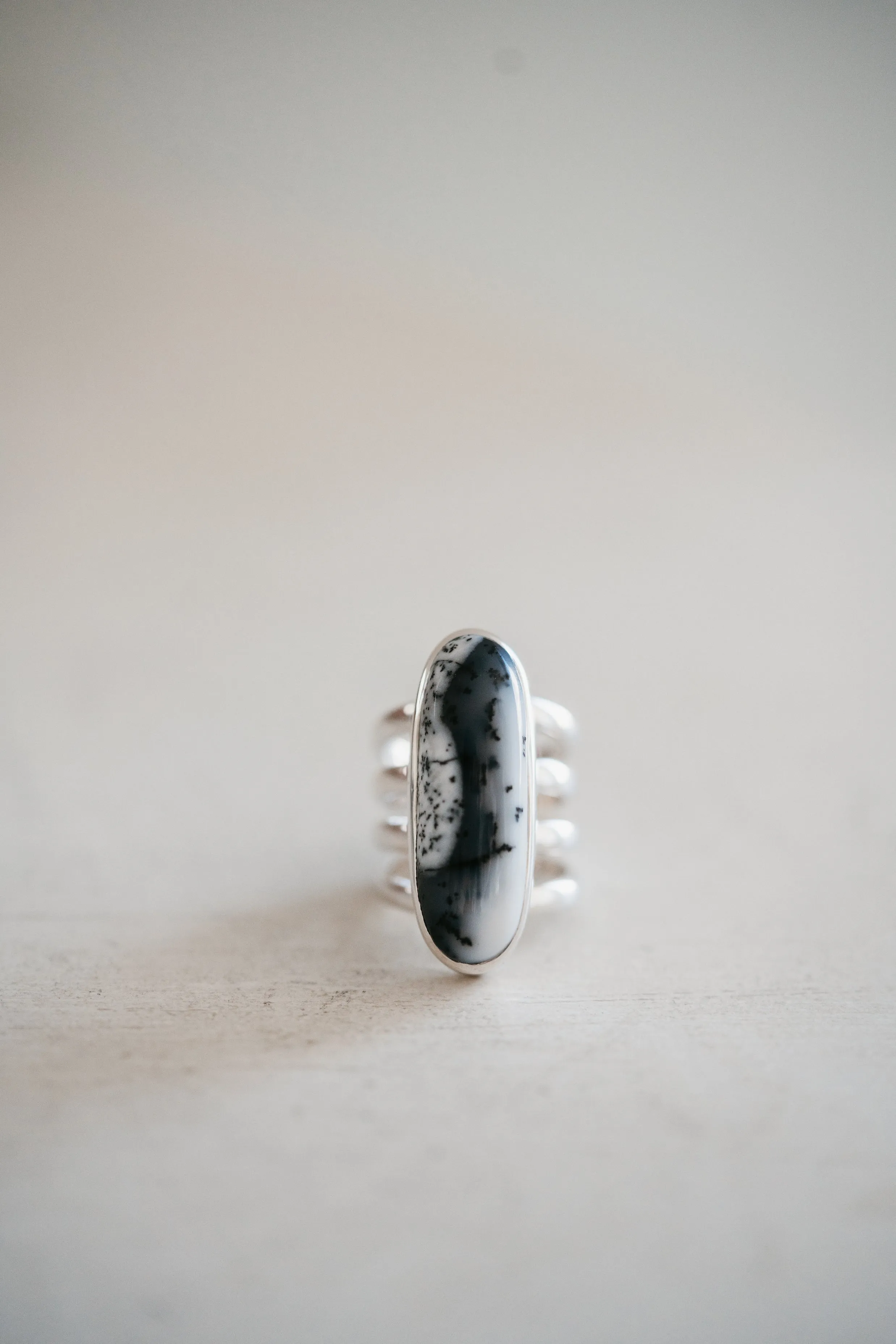 Cheyenne Ring | Dendritic Opal sold by Goldie Lew