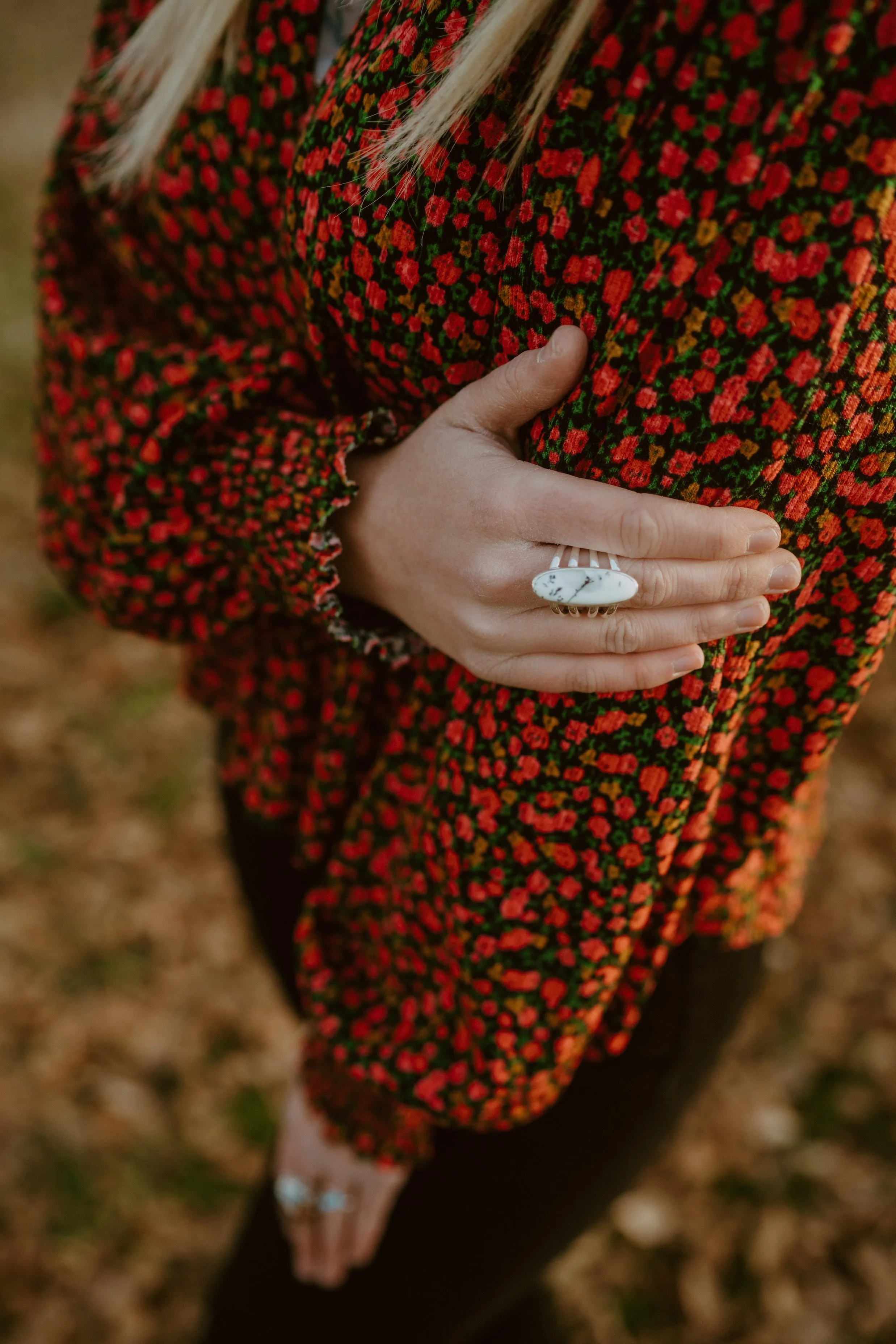 Cheyenne Ring | Dendritic Opal sold by Goldie Lew product image thumbnail 3