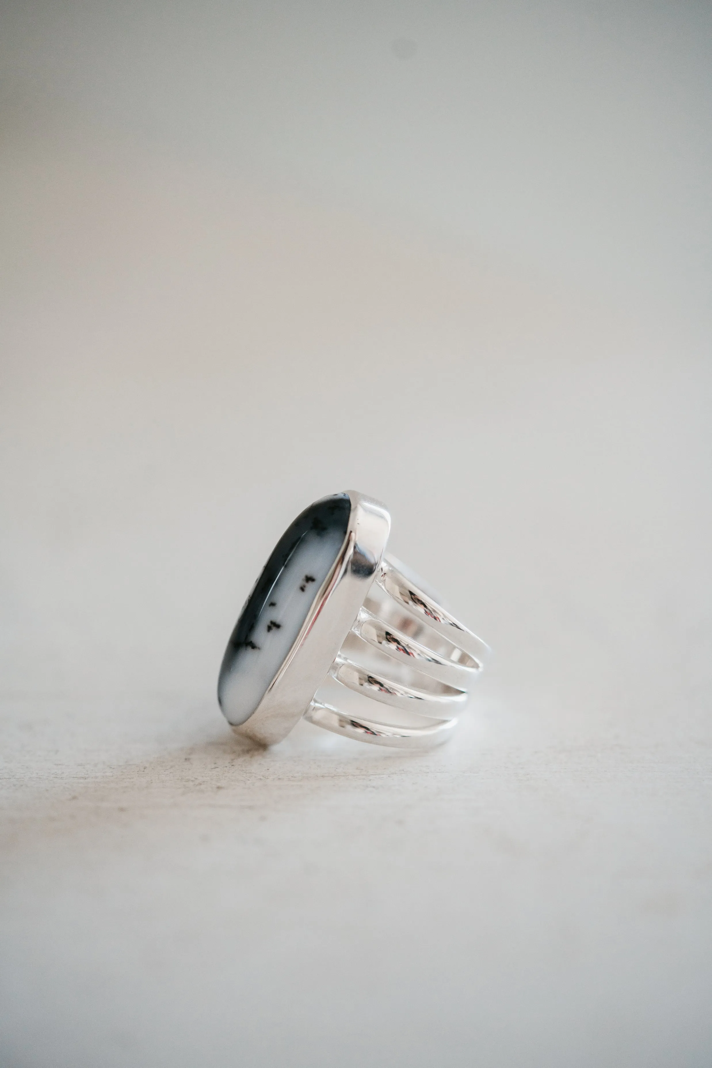 Cheyenne Ring | Dendritic Opal sold by Goldie Lew product image thumbnail 2