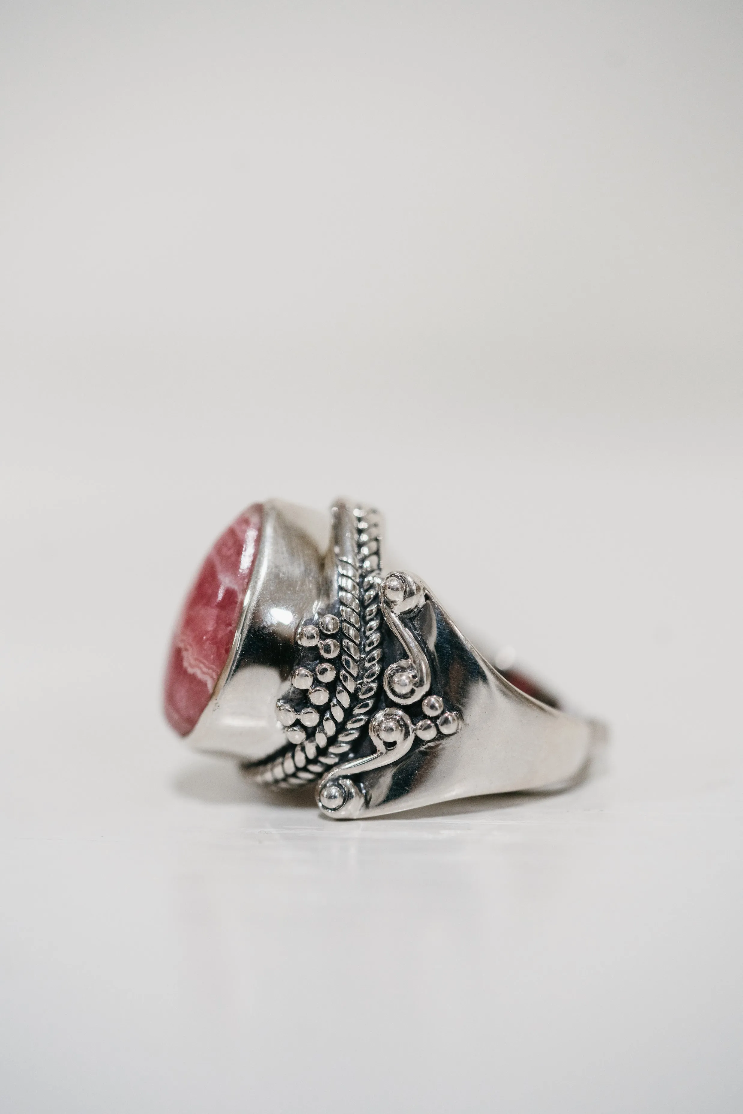 Peony Ring | Rhodonite sold by Goldie Lew product image thumbnail 3