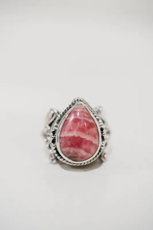 Peony Ring | Rhodonite sold by Goldie Lew
