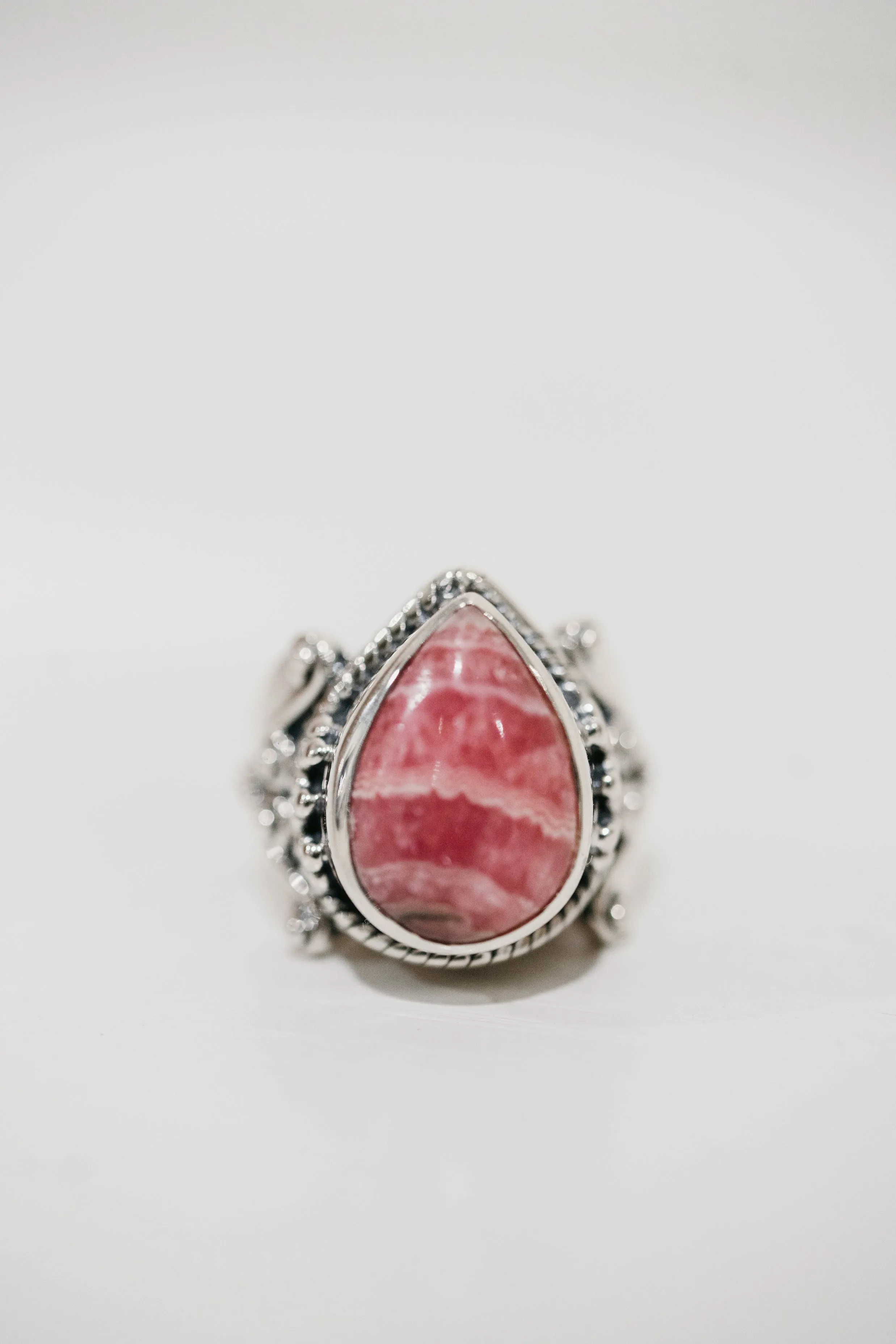 Peony Ring | Rhodonite sold by Goldie Lew