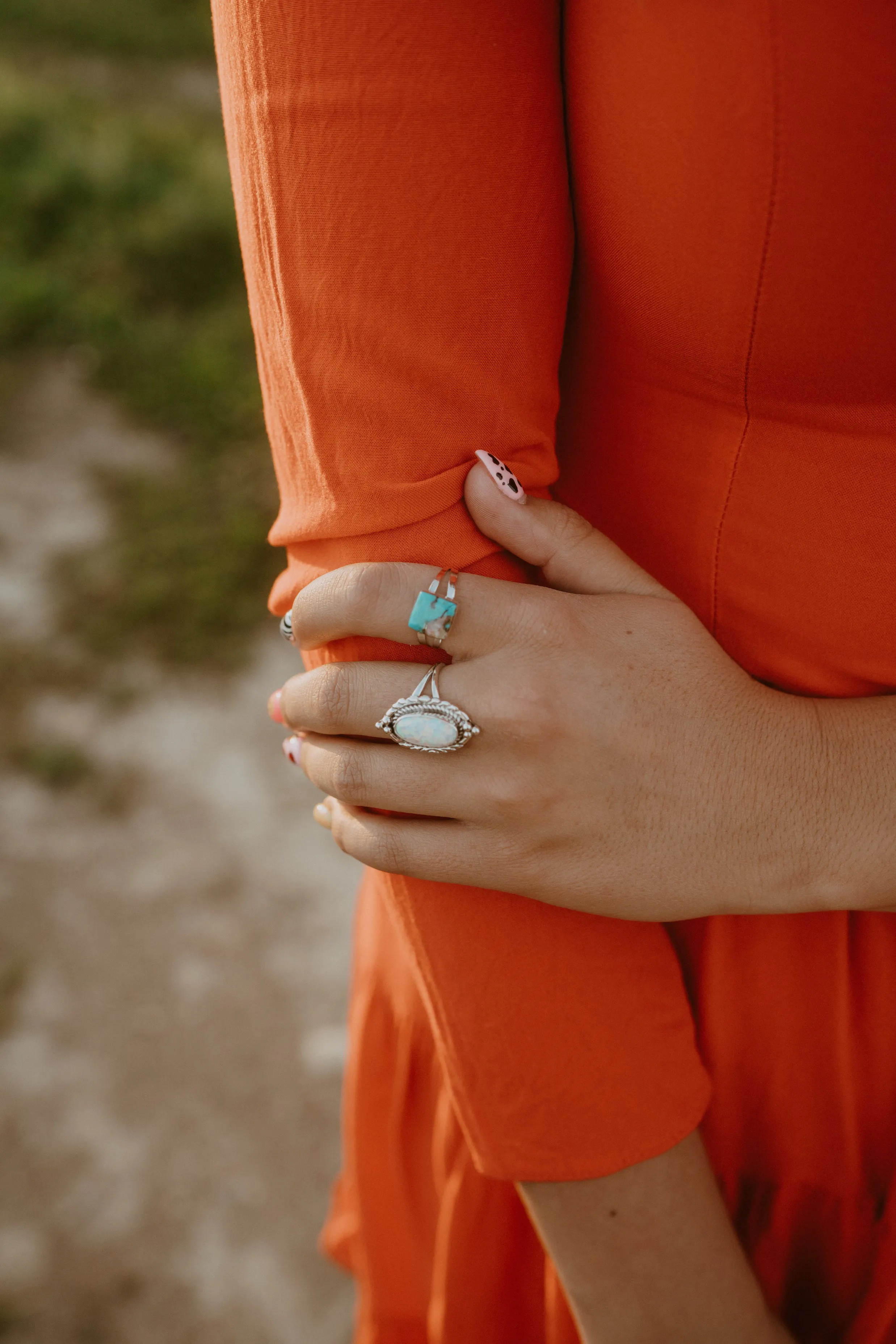 Glory Ring | Spiny Turquoise sold by Goldie Lew product image thumbnail 5