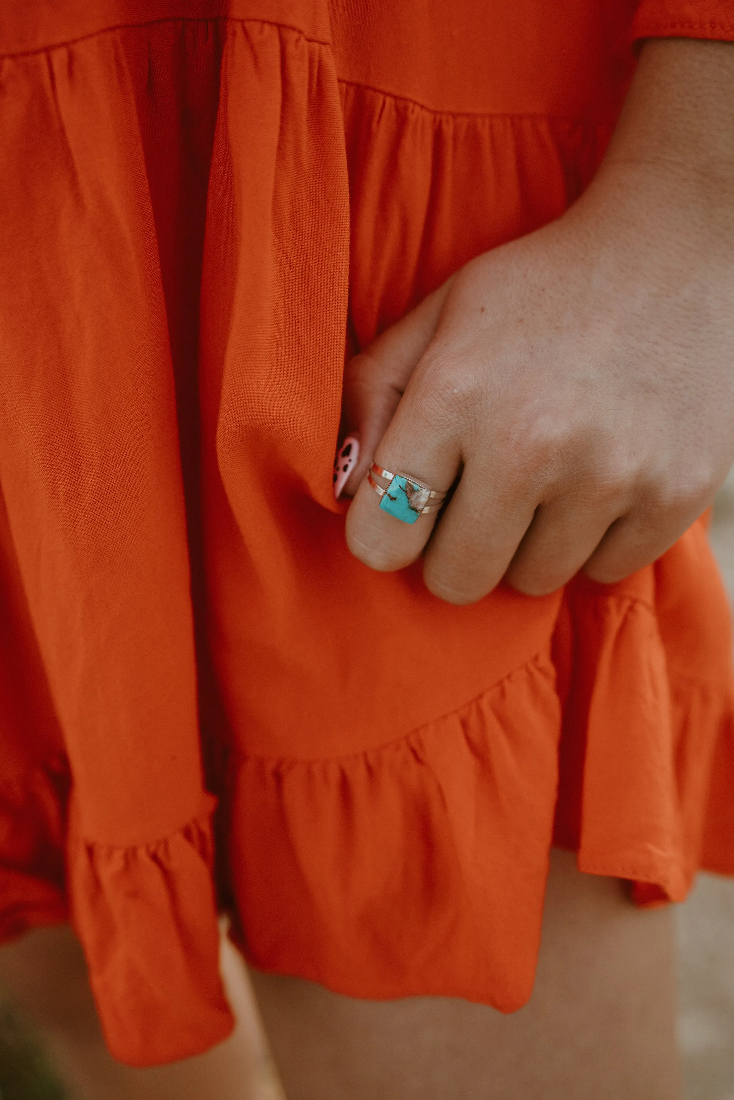 Glory Ring | Spiny Turquoise sold by Goldie Lew product image thumbnail 4