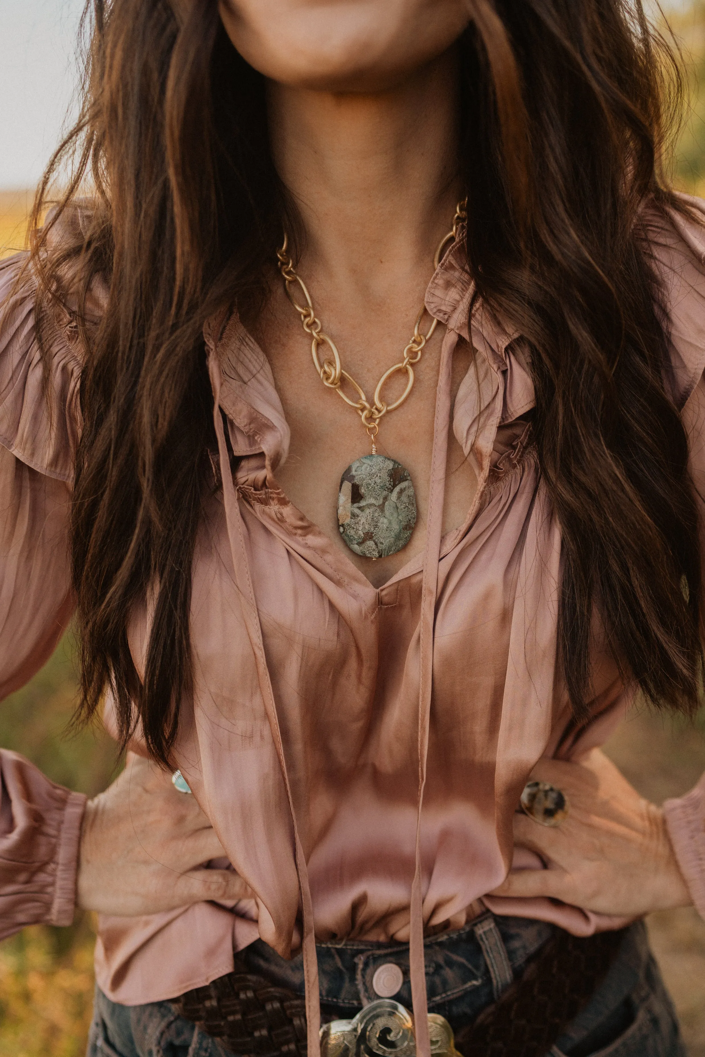 Kaley Necklace | #9 - FINAL SALE sold by Goldie Lew product image thumbnail 3