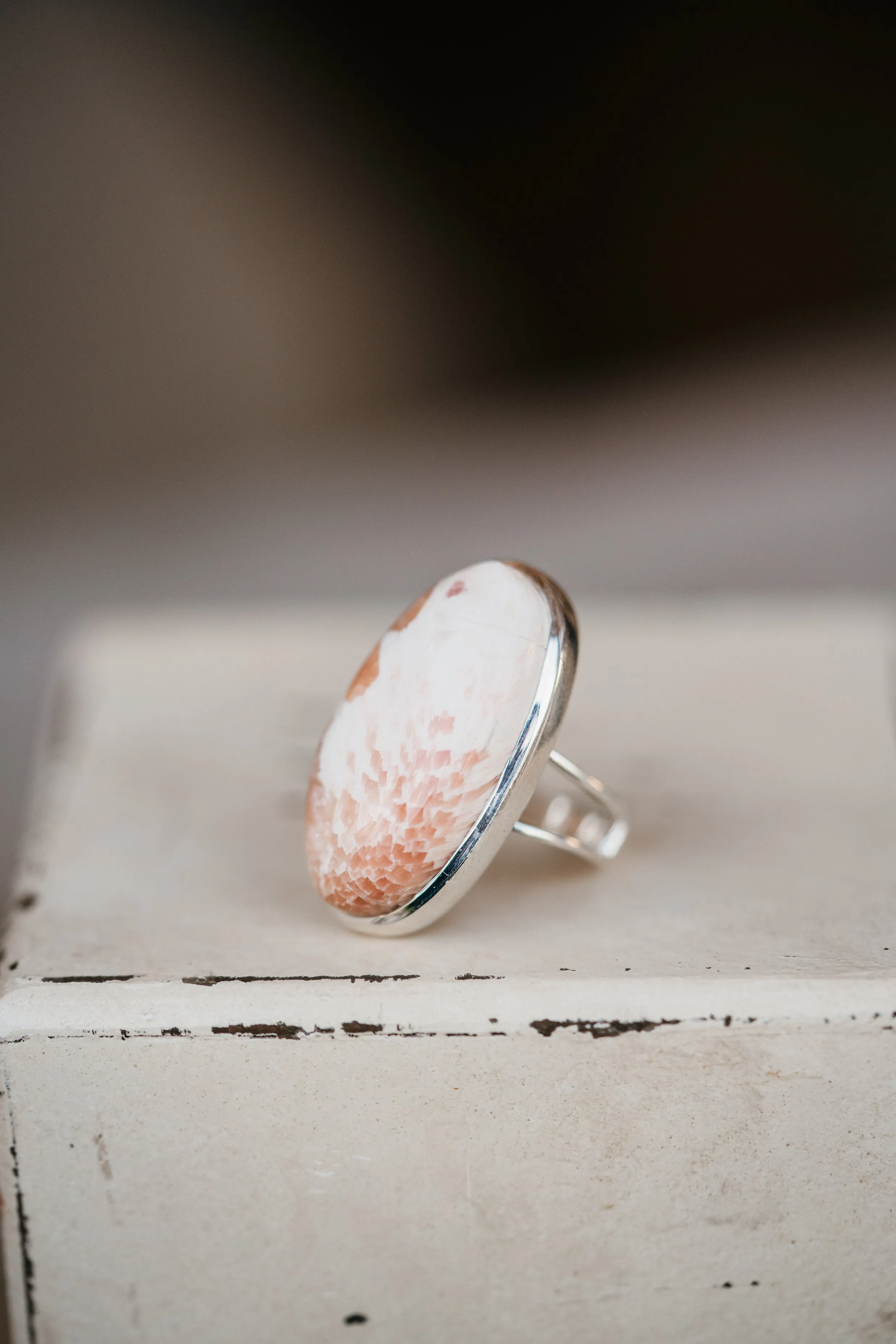 Sophie Ring | Pink Scolecite sold by Goldie Lew product image thumbnail 2
