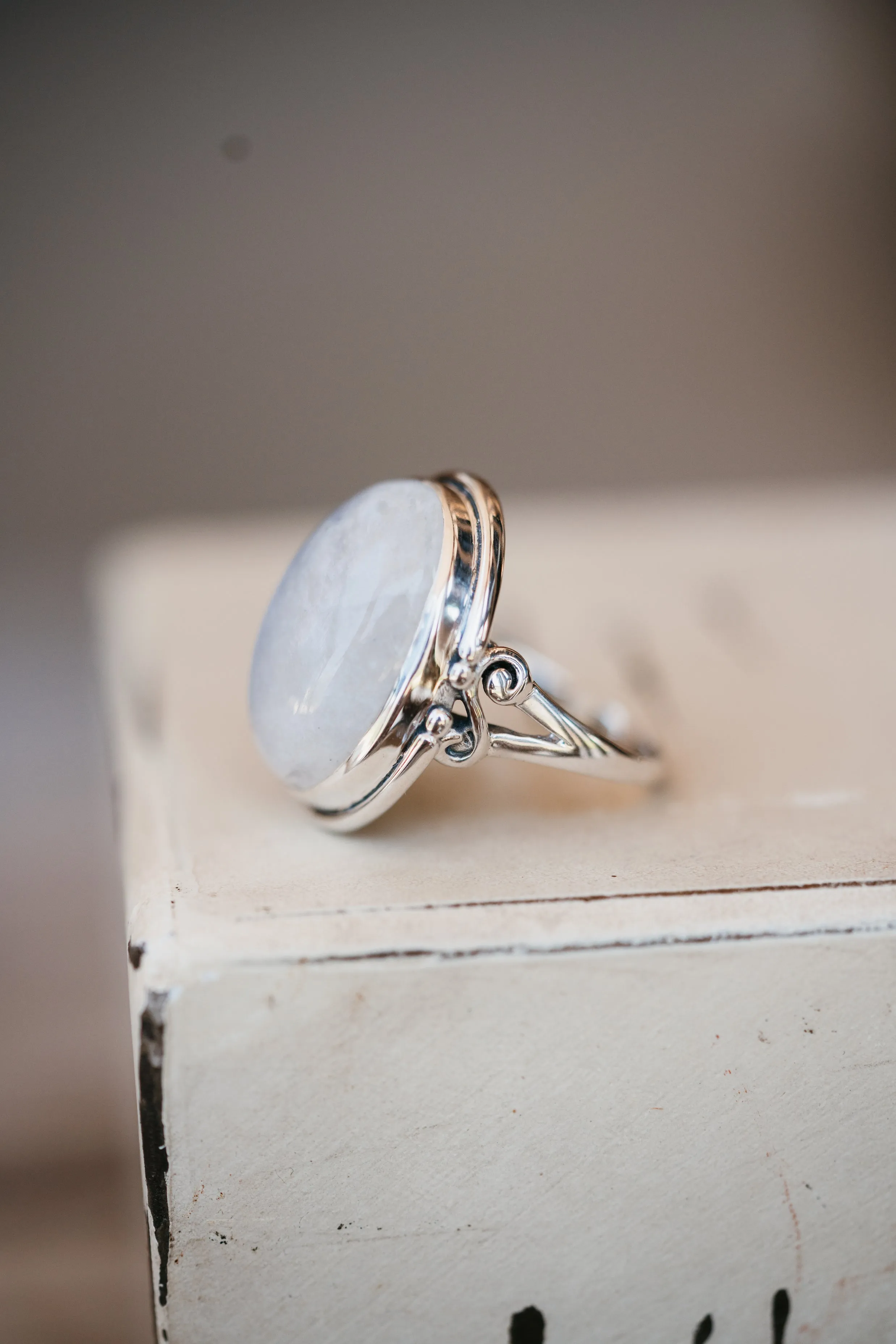 Sara Ring | Moonstone sold by Goldie Lew product image thumbnail 3