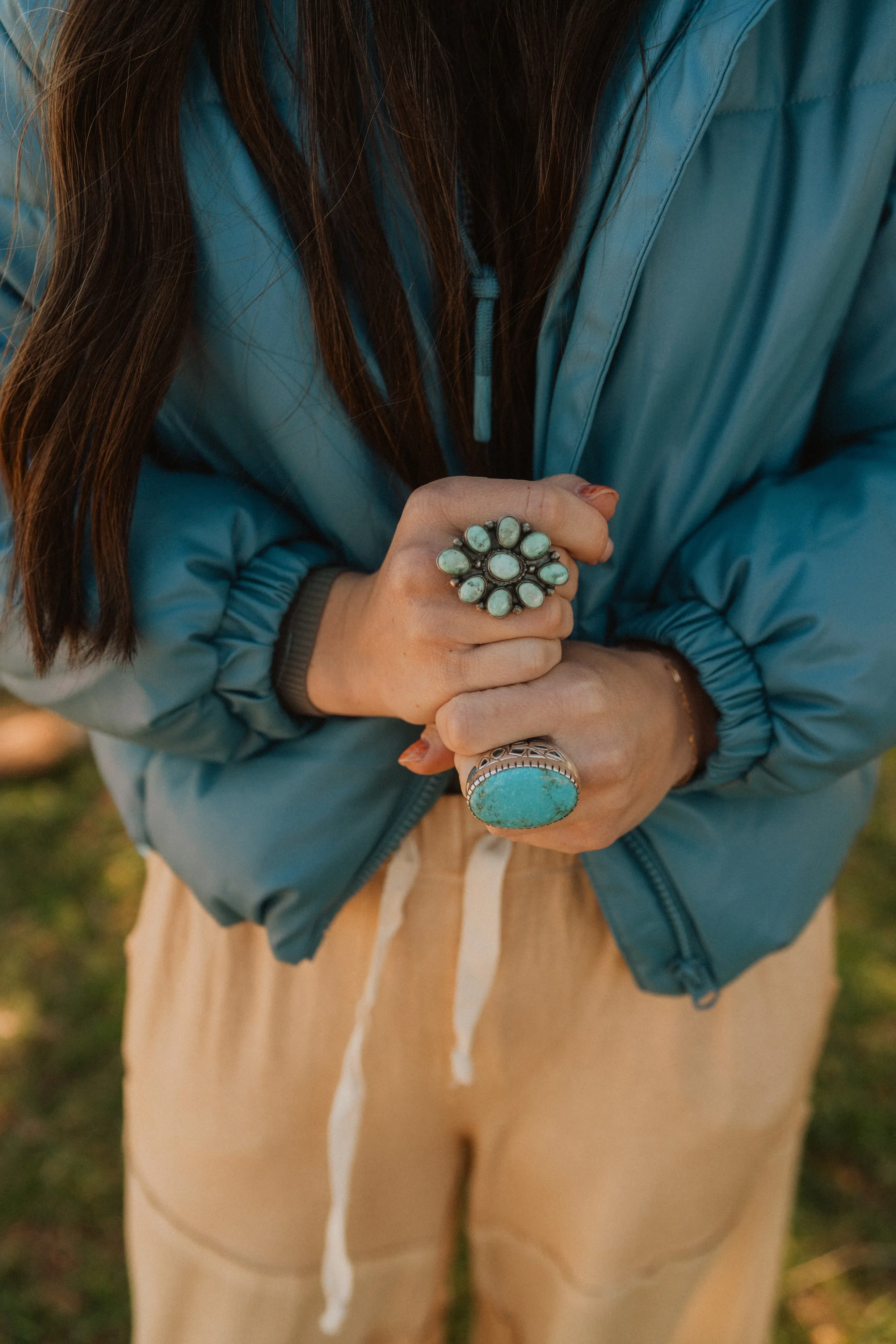 Wisteria Ring | Turquoise sold by Goldie Lew product image thumbnail 3