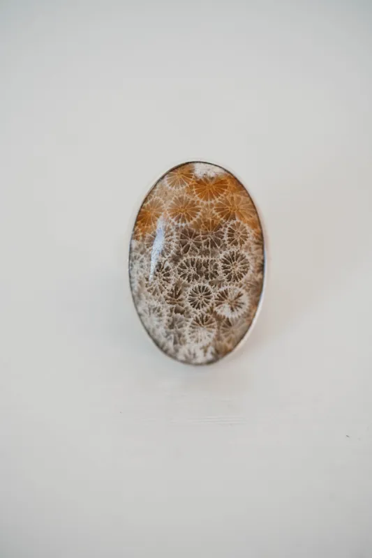 Jaya Ring | Fossilized Coral - FINAL SALE sold by Goldie Lew