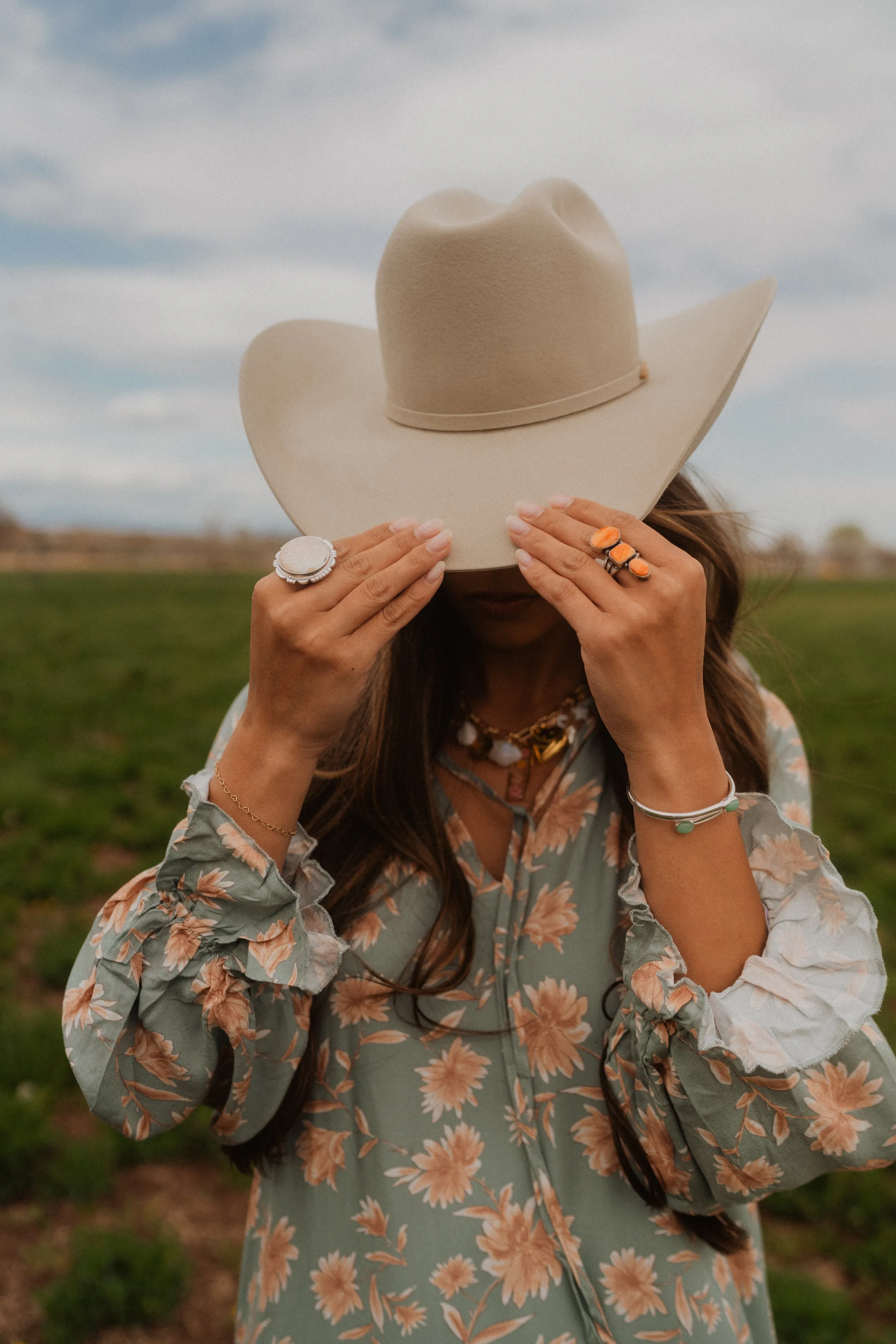 Xenia Ring | Pink Scolecite sold by Goldie Lew product image thumbnail 3