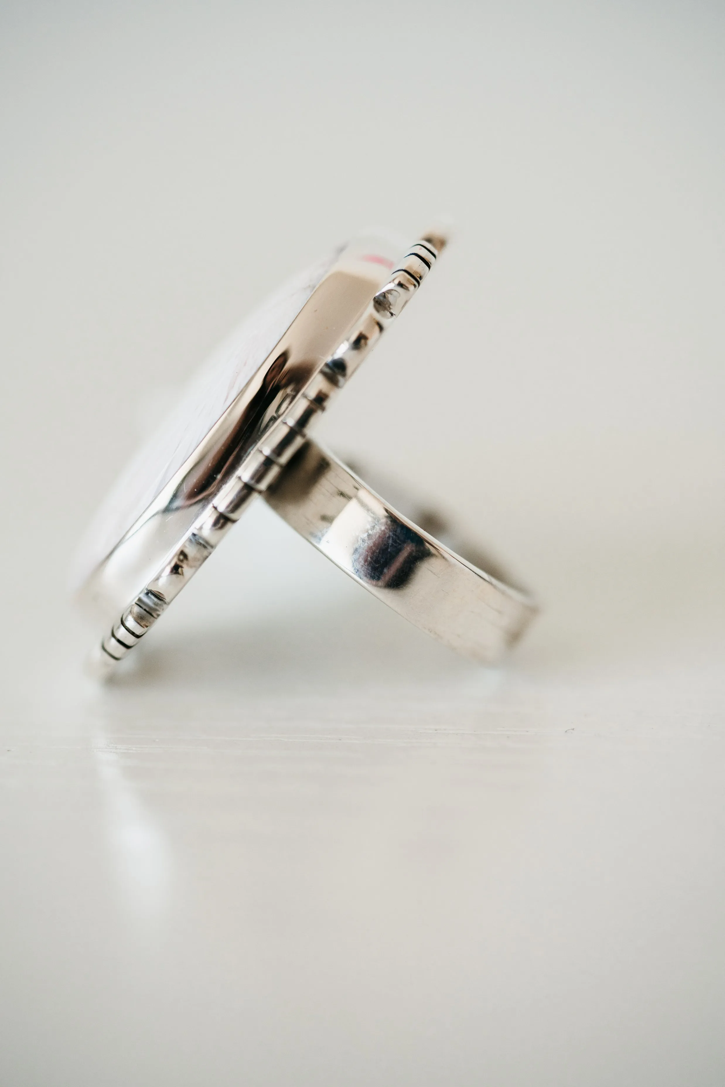 Xenia Ring | Pink Scolecite sold by Goldie Lew product image thumbnail 5