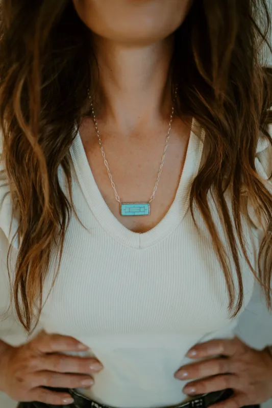 Lexington Necklace | Turquoise sold by Goldie Lew
