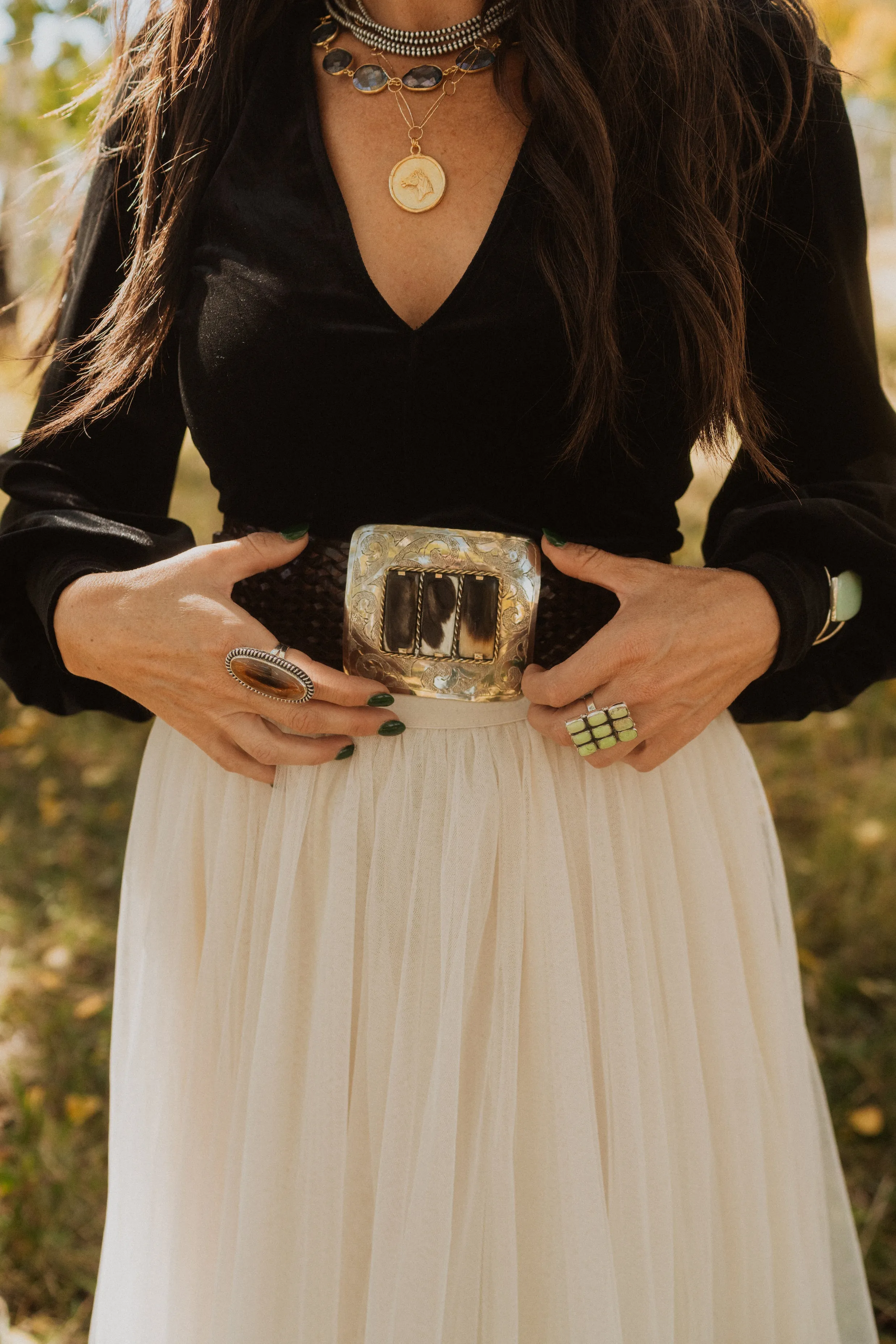 Blaze Ring | Montana Agate - FINAL SALE sold by Goldie Lew product image thumbnail 3