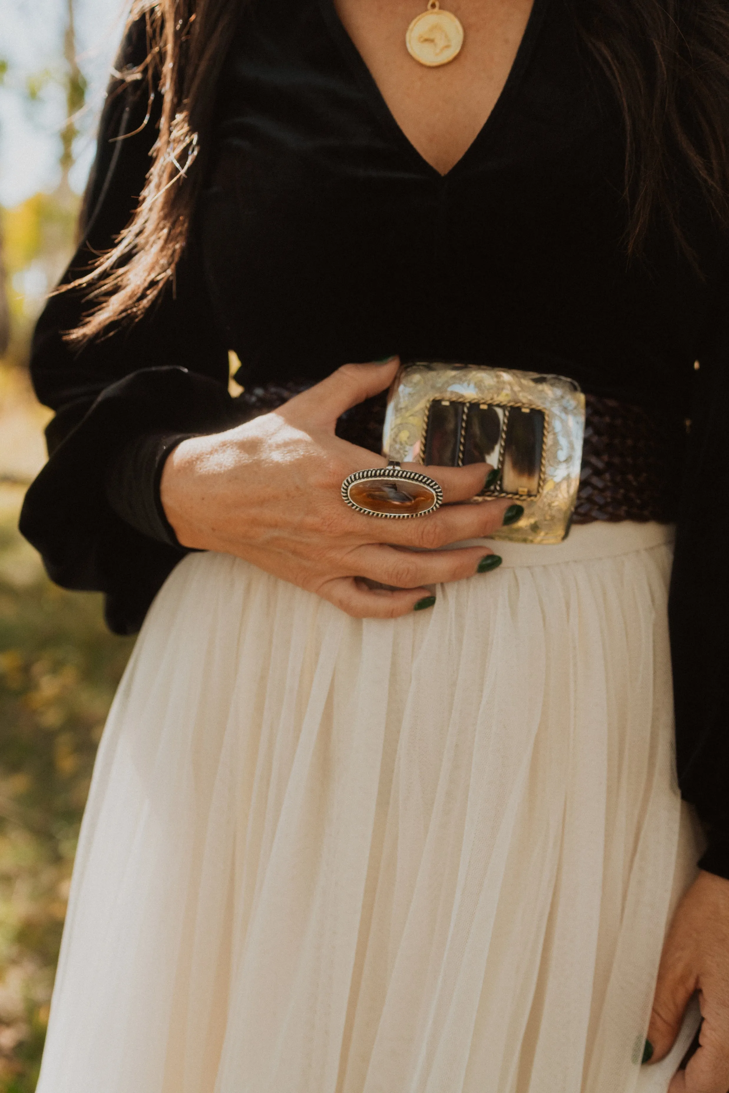 Blaze Ring | Montana Agate - FINAL SALE sold by Goldie Lew product image thumbnail 2