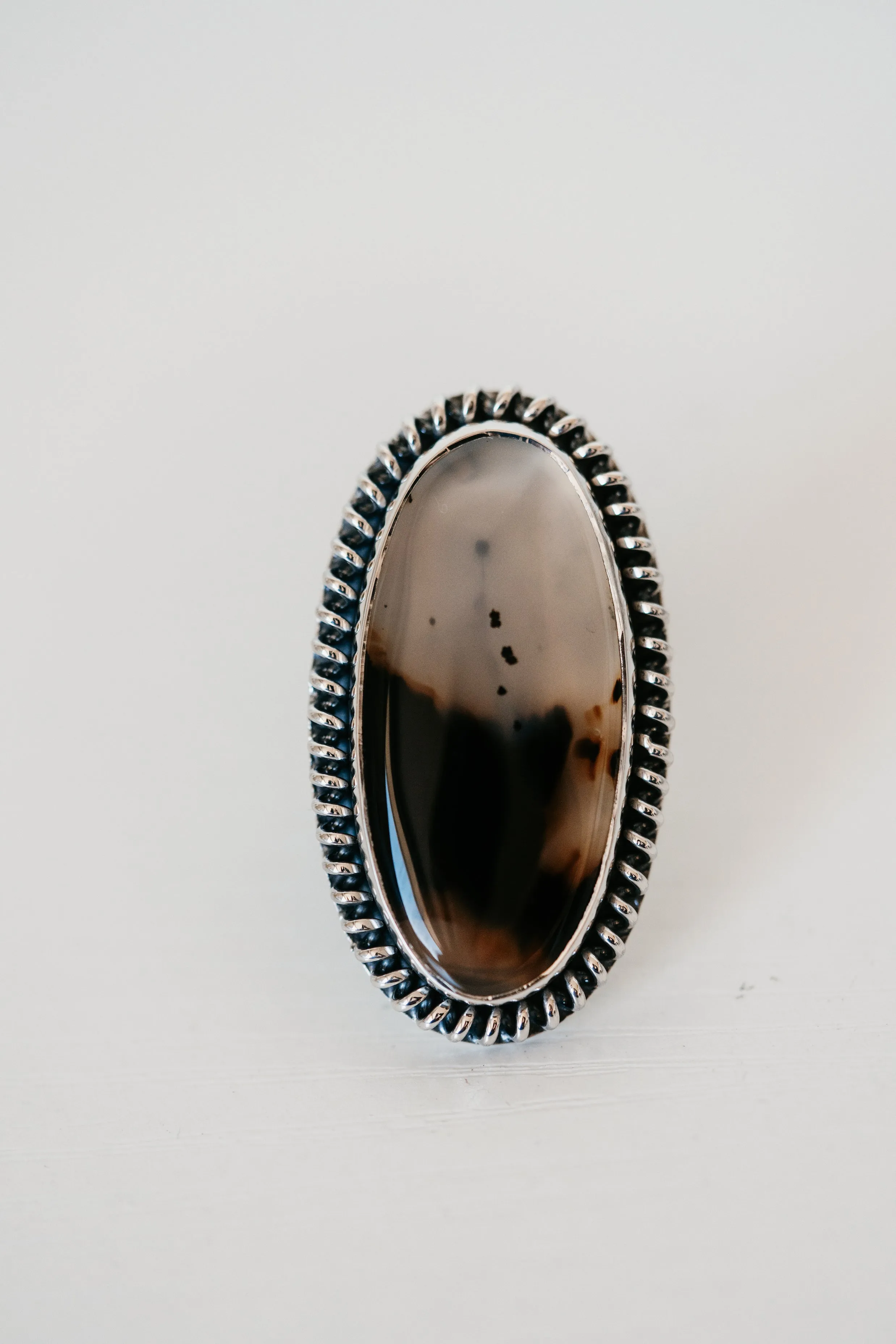 Blaze Ring | Montana Agate - FINAL SALE sold by Goldie Lew product image thumbnail 4