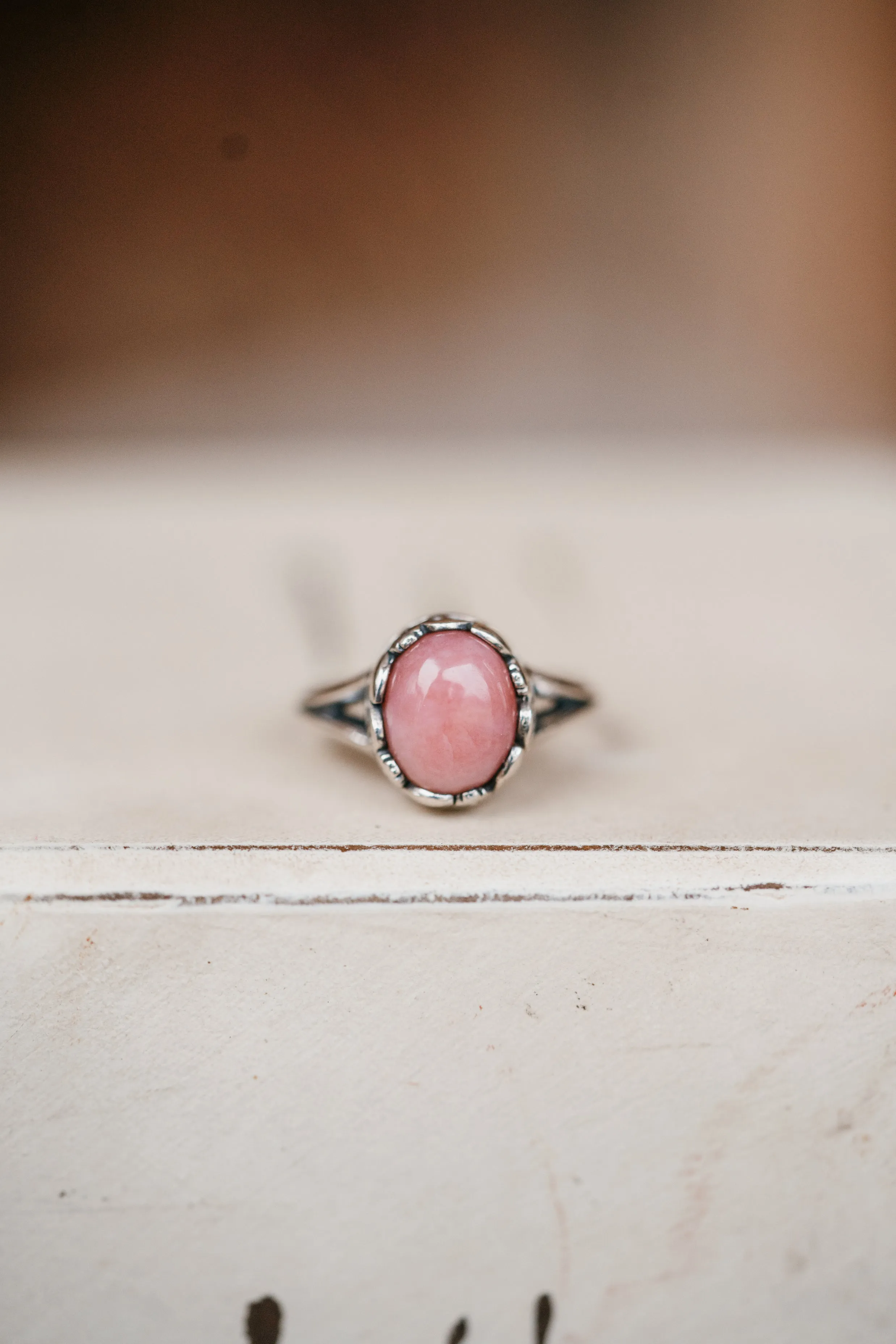 Kali Ring | Pink Opal sold by Goldie Lew