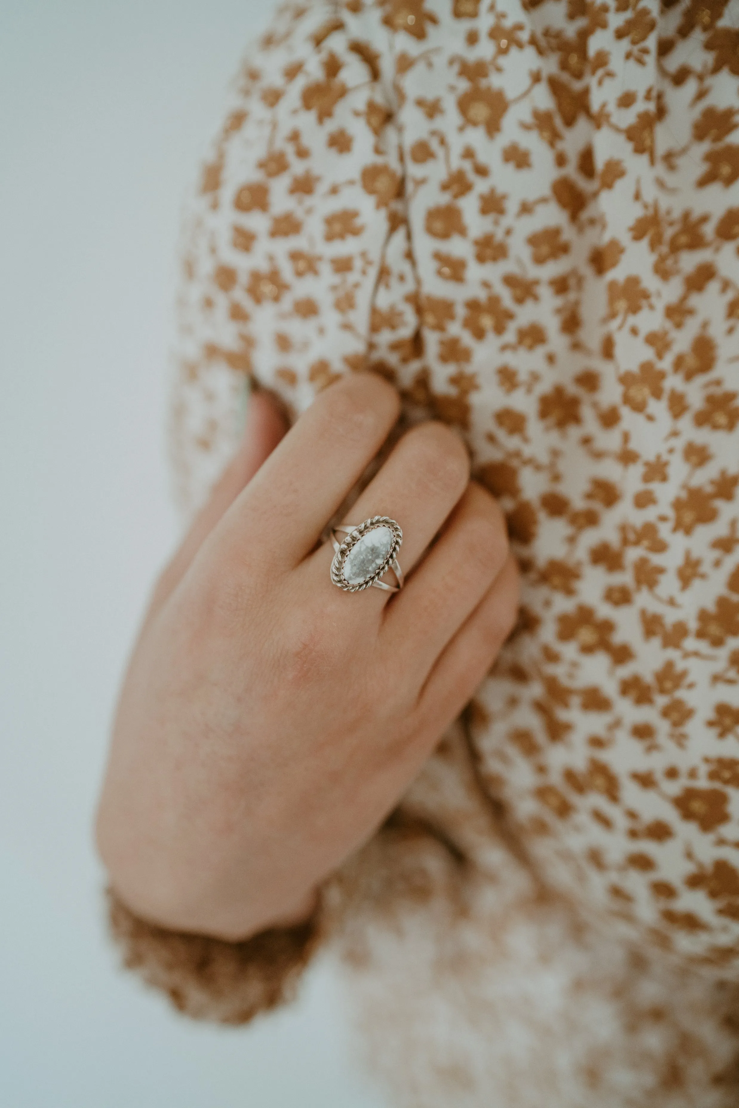 Jill Ring | Howlite sold by Goldie Lew product image thumbnail 4