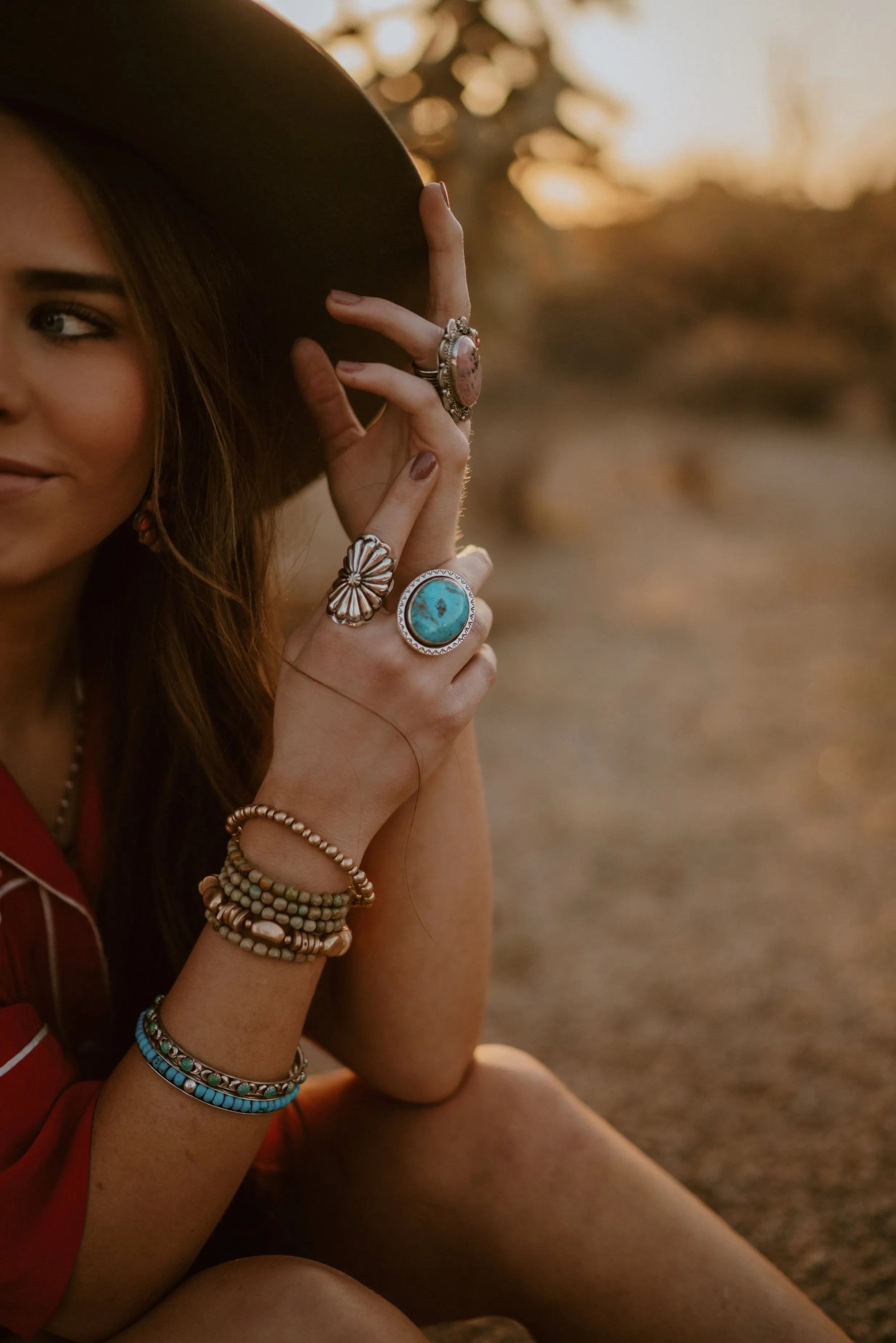 Drew Ring | Turquoise sold by Goldie Lew product image thumbnail 5