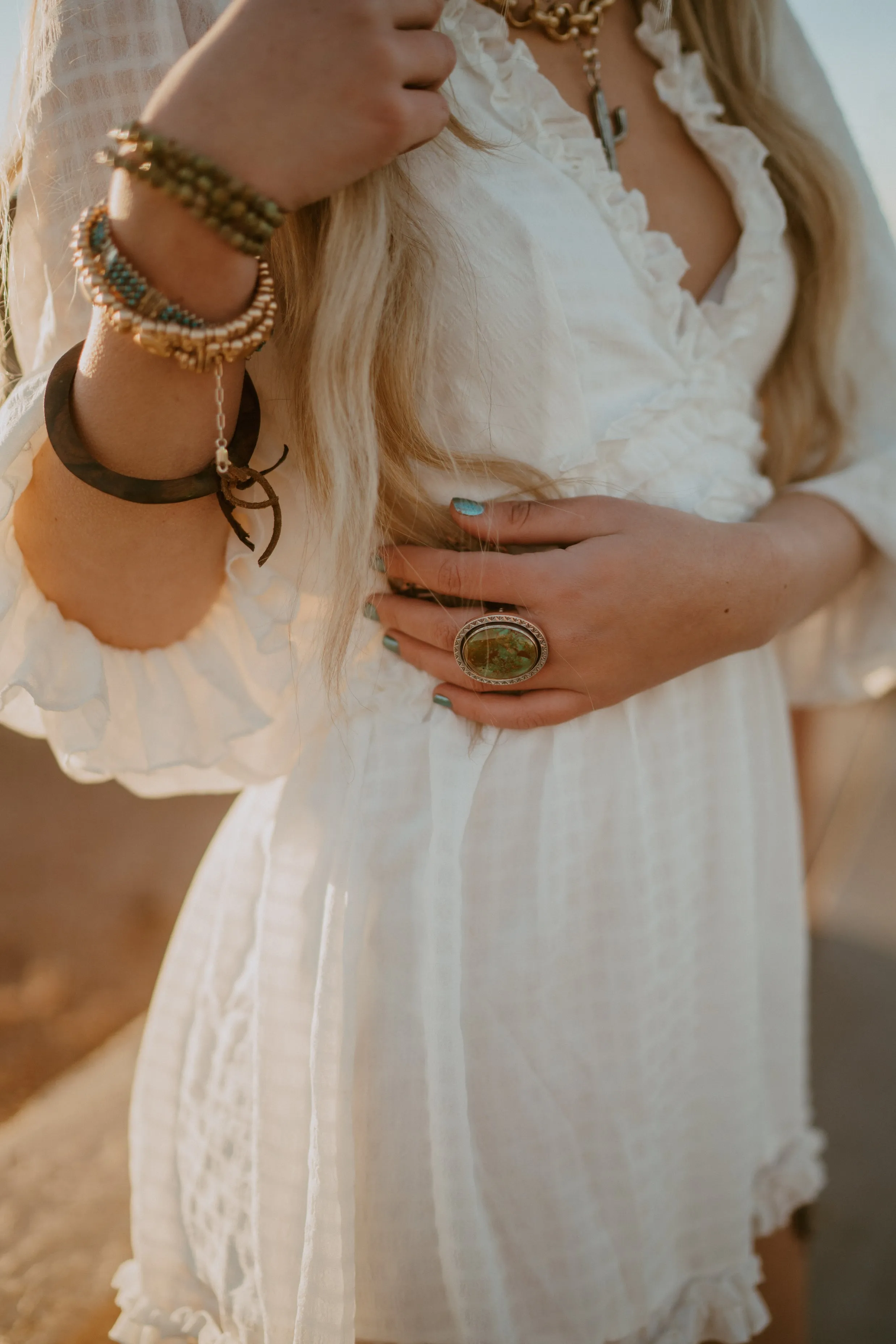 Drew Ring | Turquoise sold by Goldie Lew product image thumbnail 4