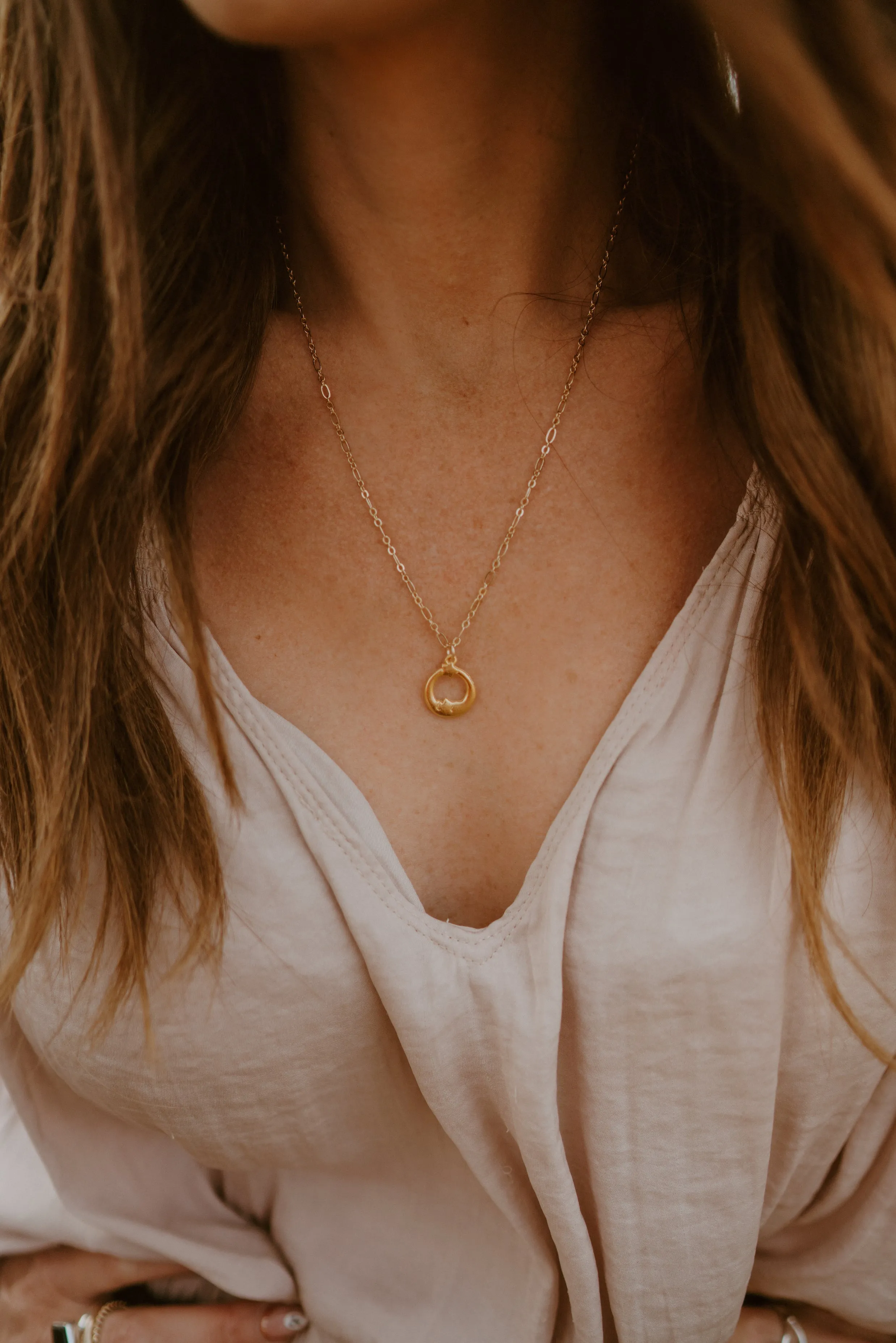 Over the Moon Necklace sold by Goldie Lew product image thumbnail 2