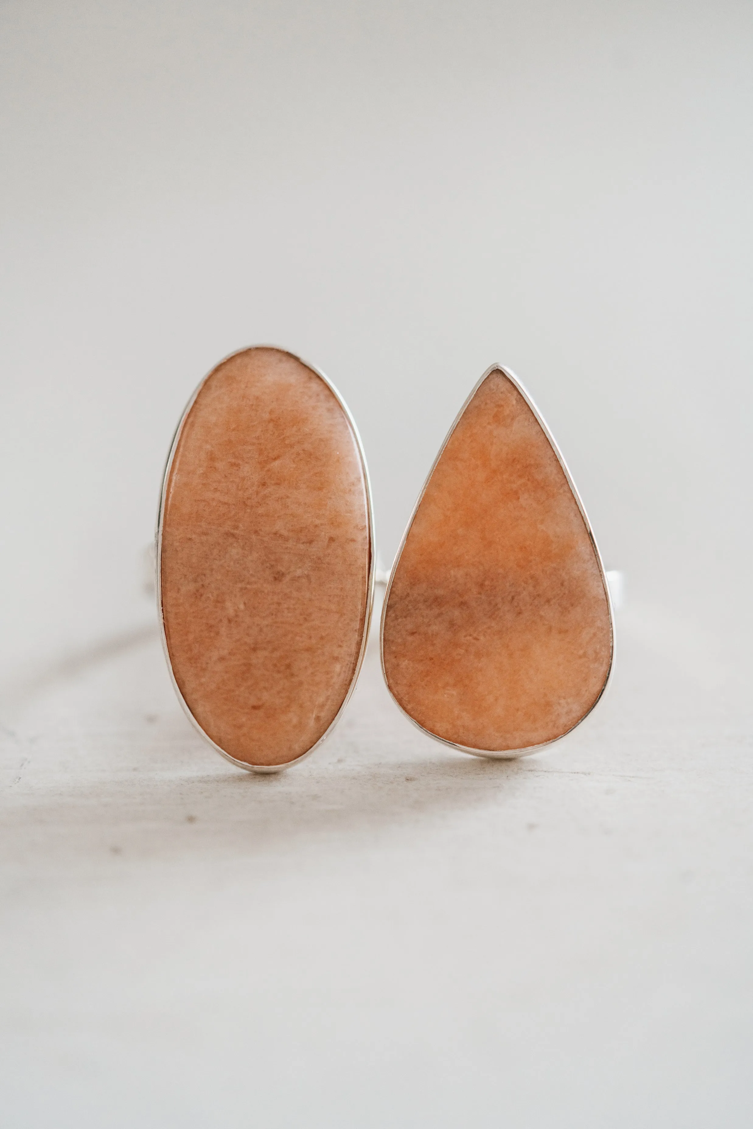 Emmy Ring | Peach Amazonite sold by Goldie Lew