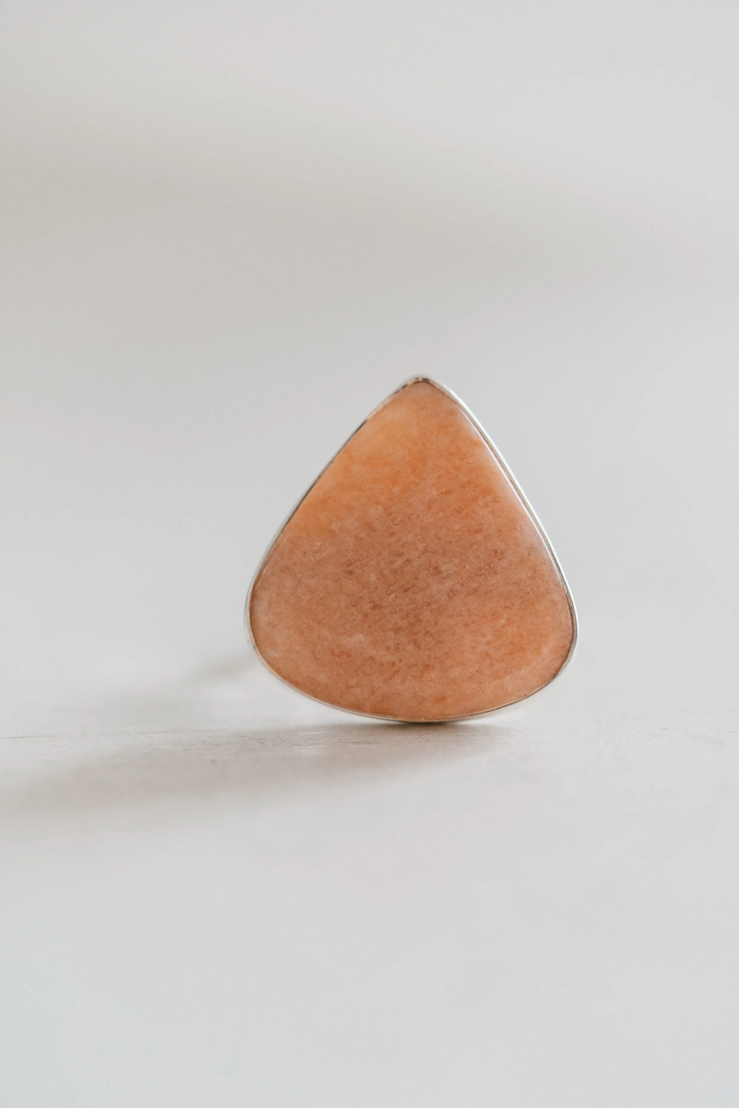 Emmy Ring | Peach Amazonite sold by Goldie Lew product image thumbnail 5