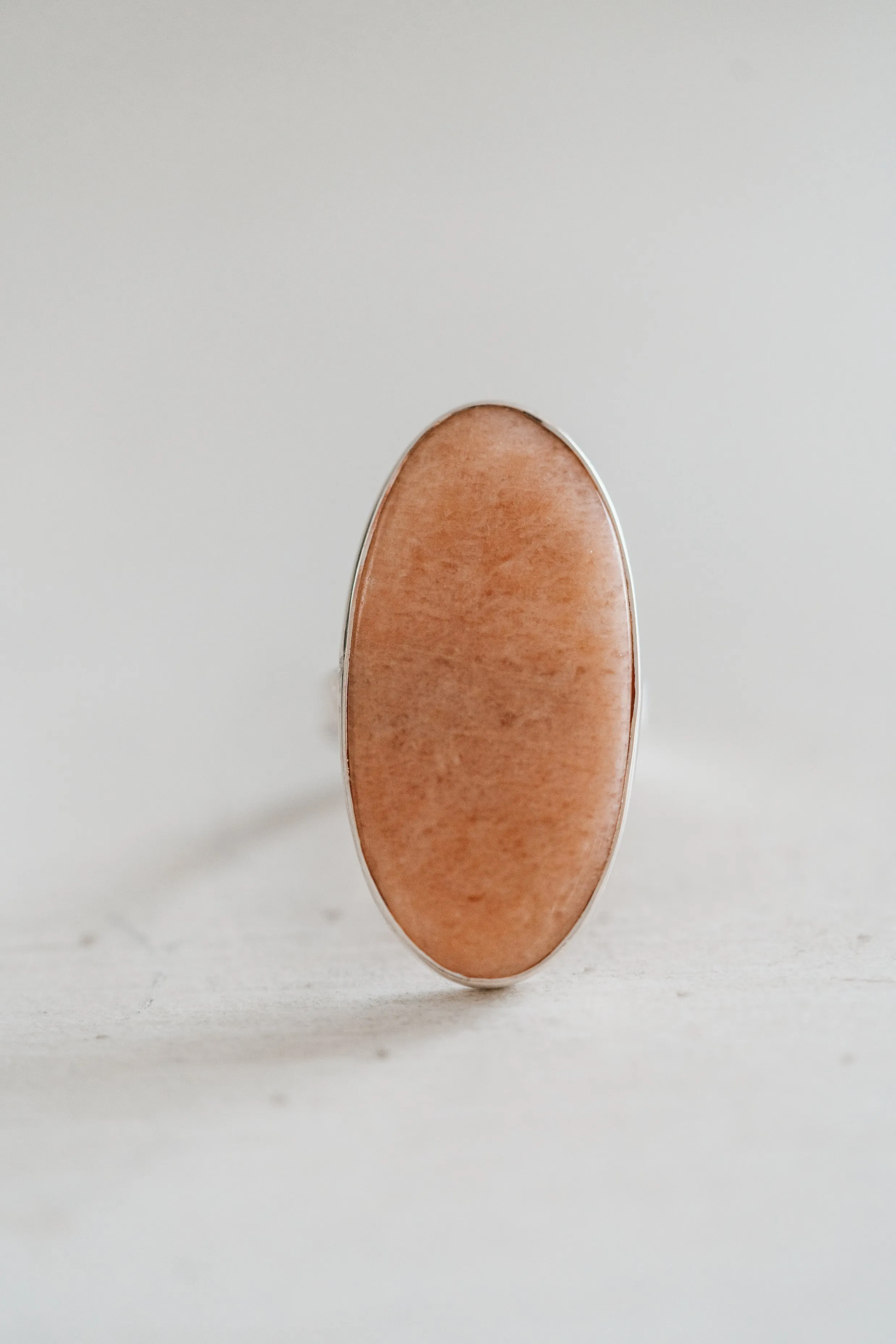 Emmy Ring | Peach Amazonite sold by Goldie Lew product image thumbnail 4