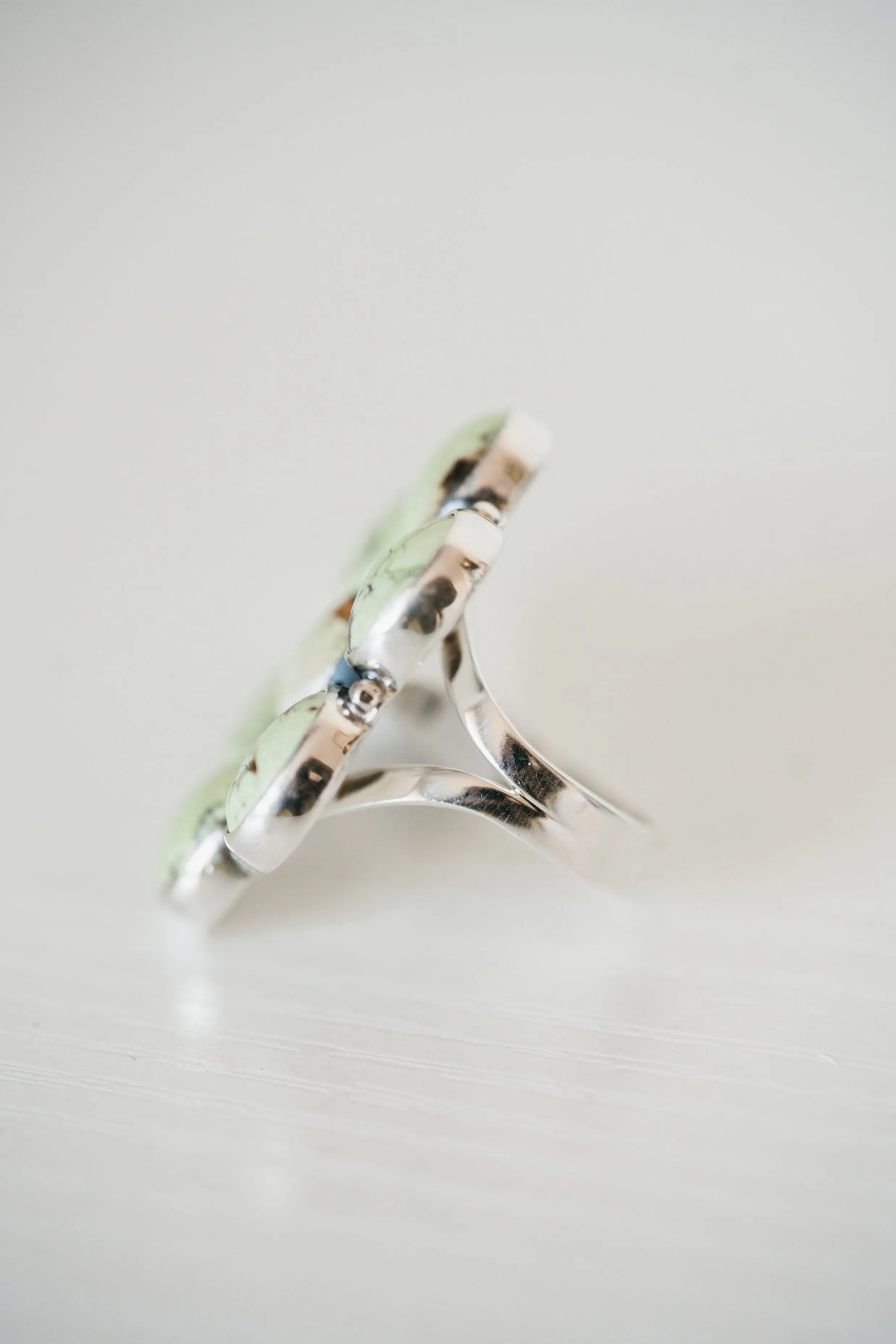 Adalia Ring | Lemon Chrysoprase sold by Goldie Lew product image thumbnail 4