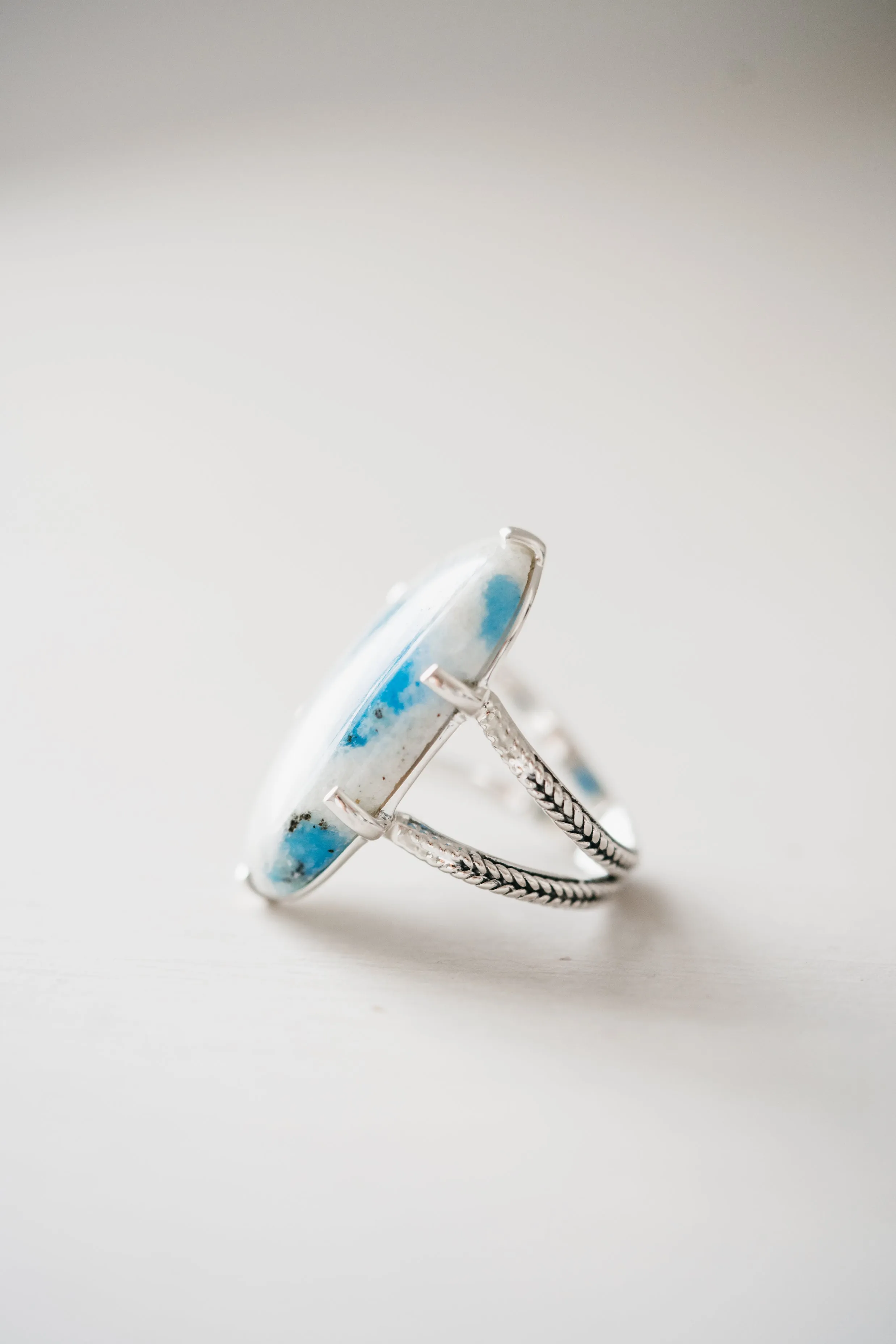 Lynn Ring | Azurite Quartz sold by Goldie Lew product image thumbnail 4