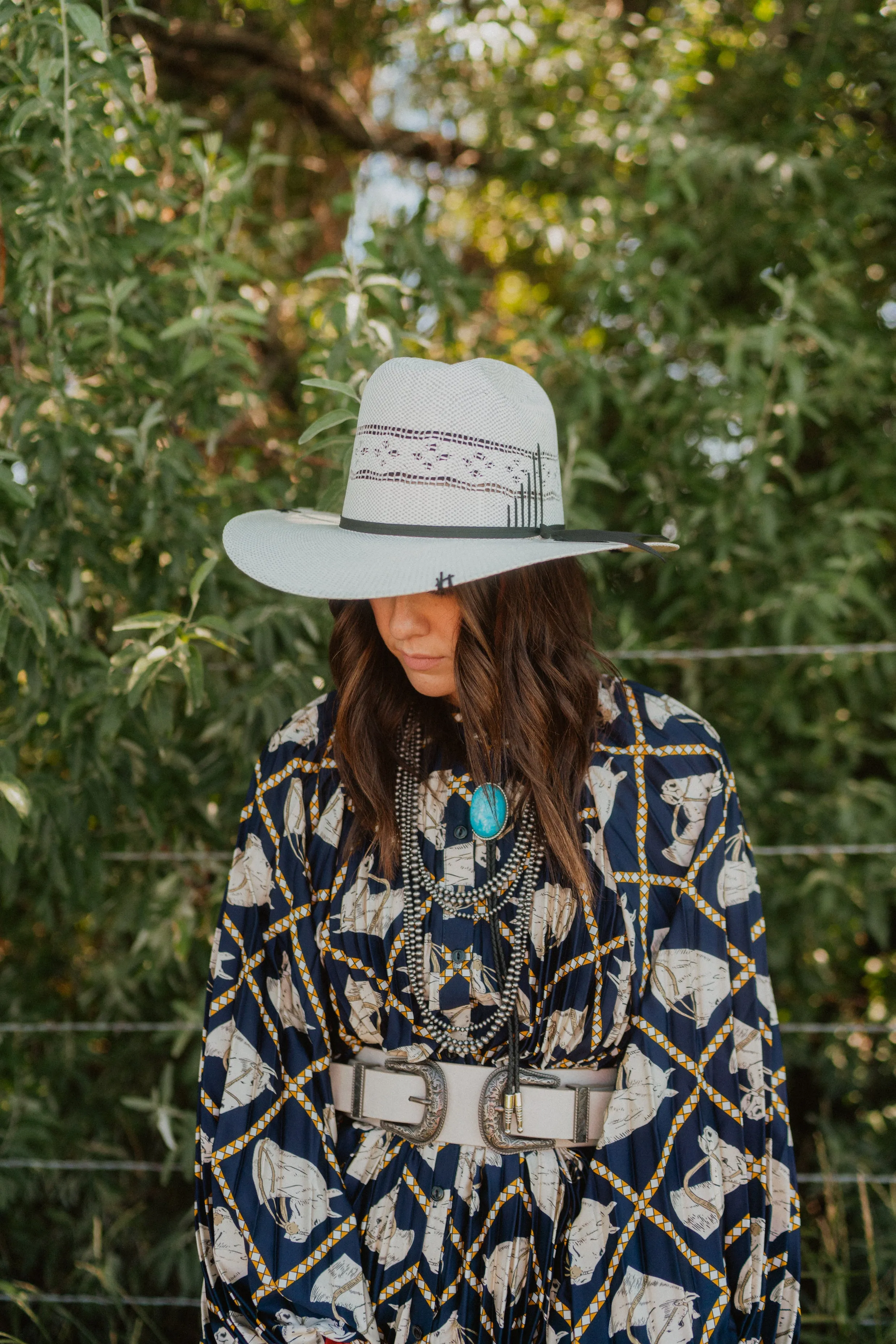 Tennessee Straw Hat | Embroidery sold by Goldie Lew product image thumbnail 5