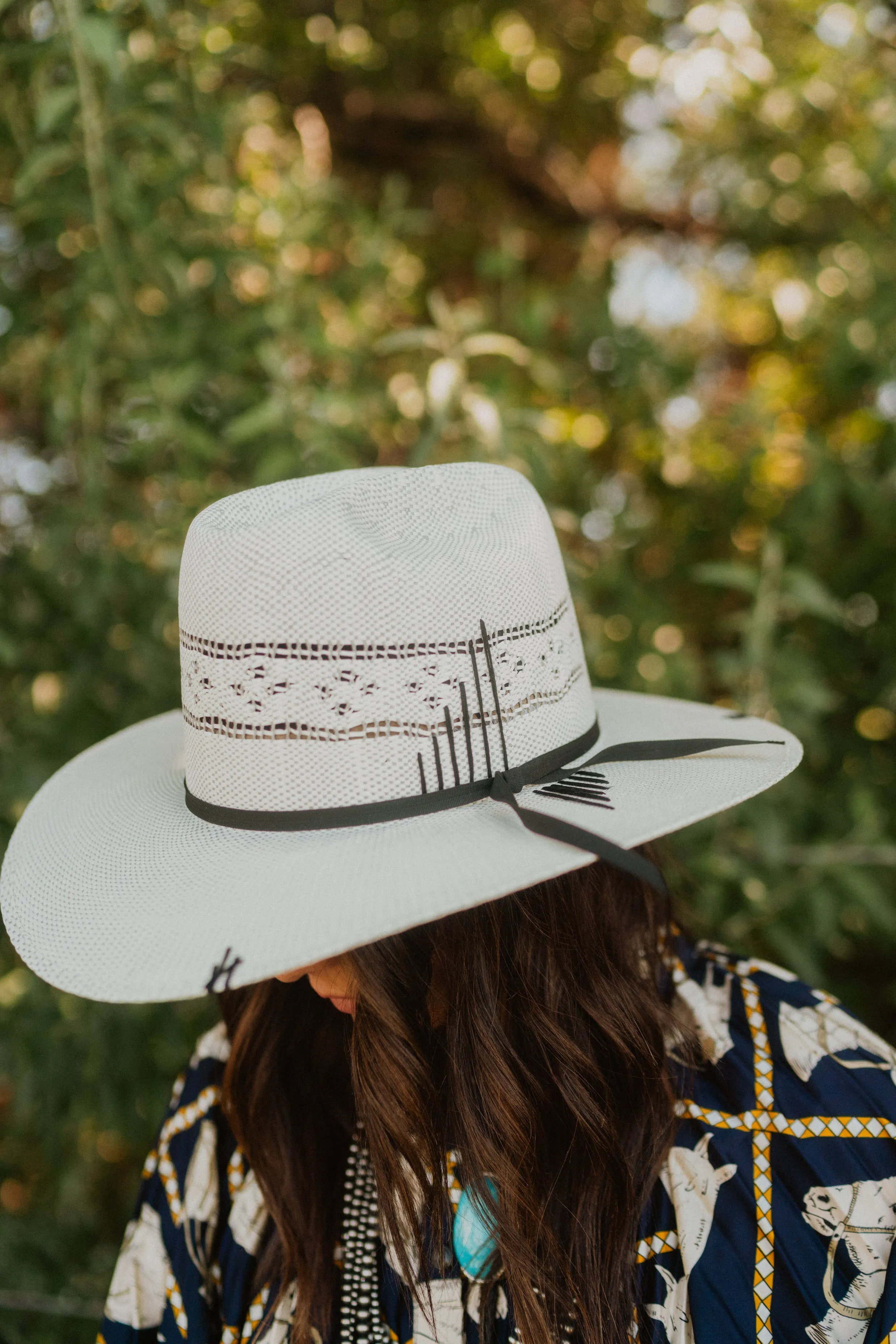 Tennessee Straw Hat | Embroidery sold by Goldie Lew product image thumbnail 4