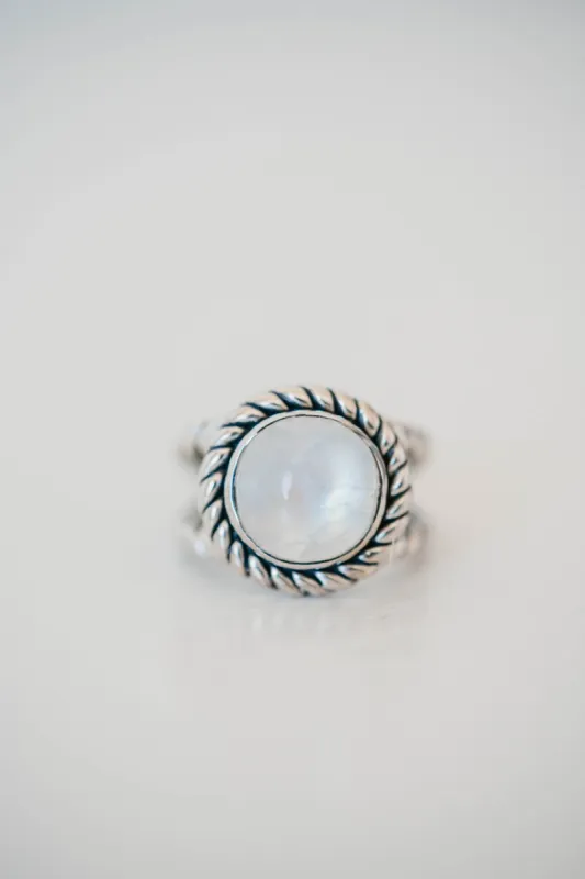 Huck Ring | Moonstone sold by Goldie Lew