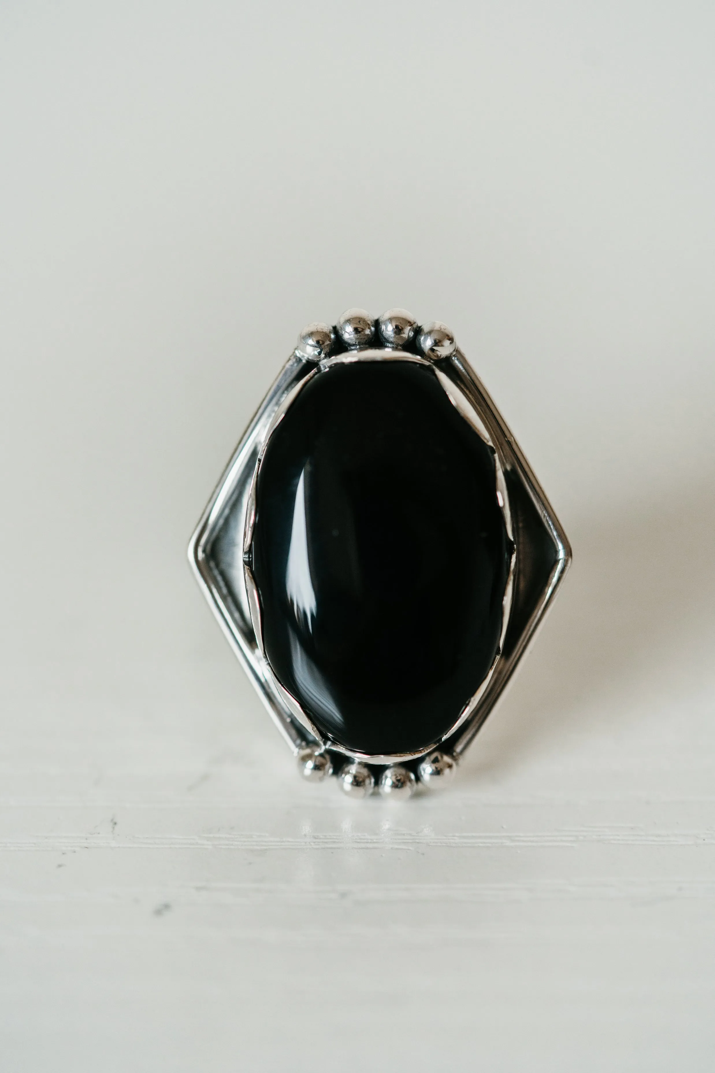 Jenni Kait Ring | Black Onyx sold by Goldie Lew