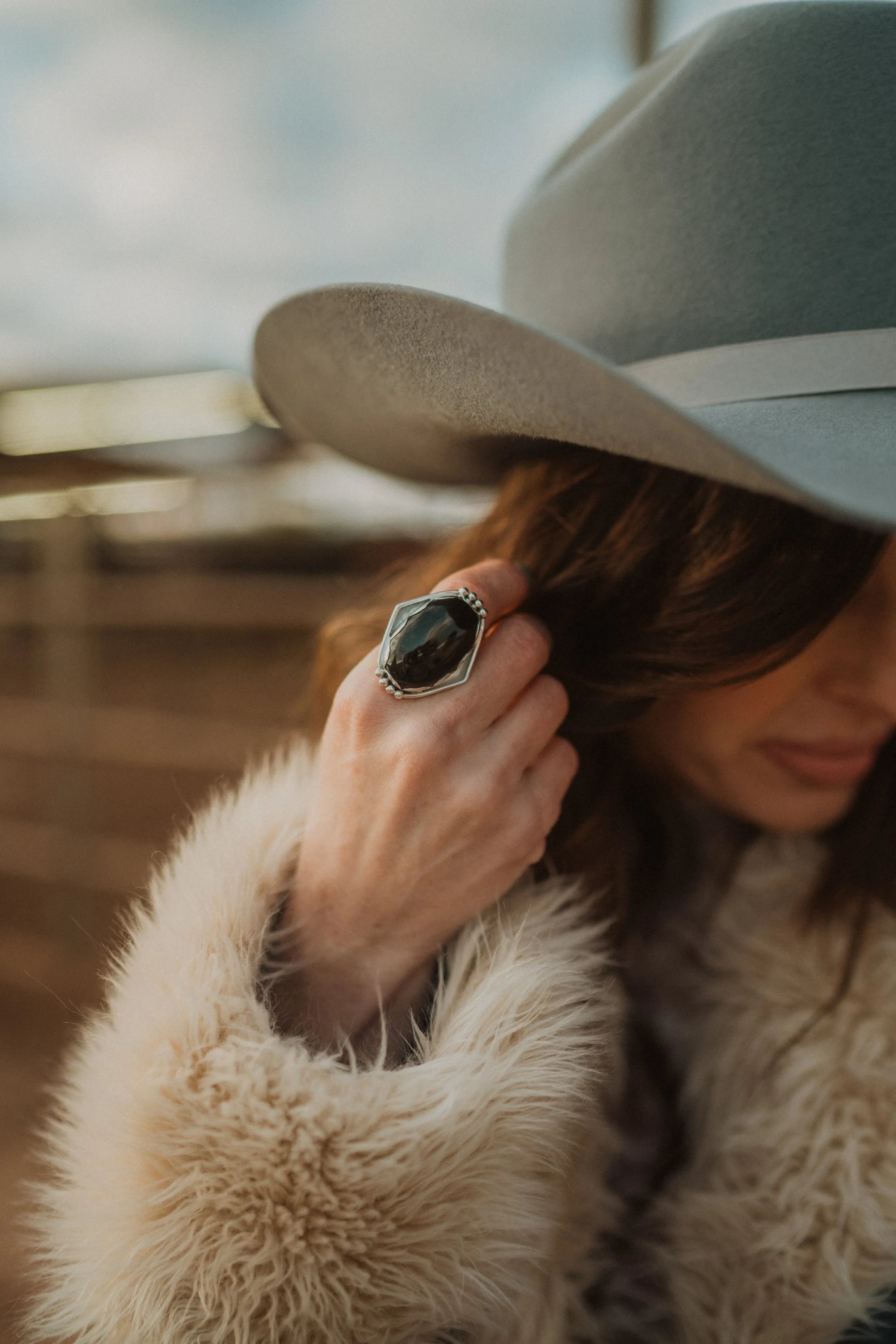 Jenni Kait Ring | Black Onyx sold by Goldie Lew product image thumbnail 3