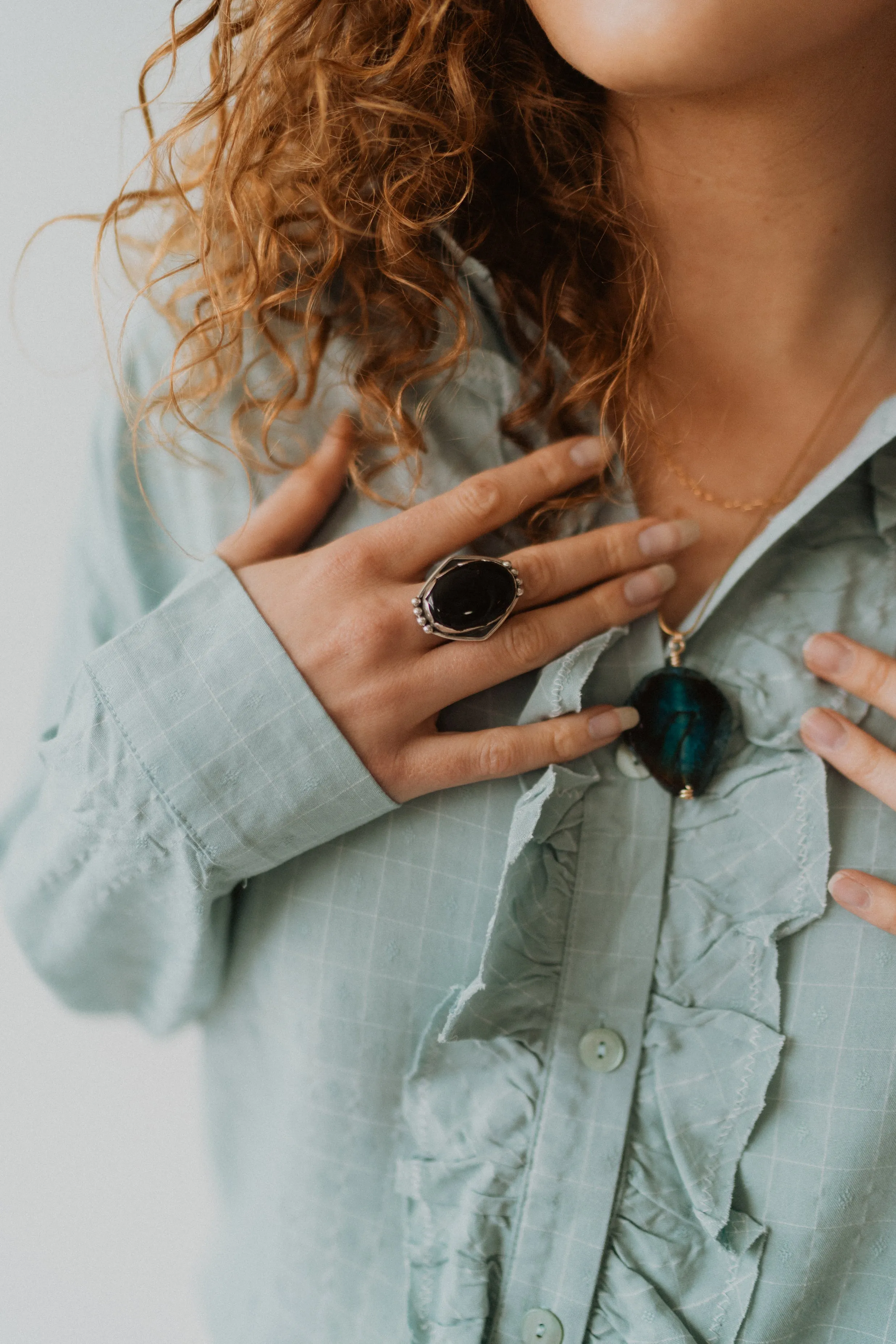 Jenni Kait Ring | Black Onyx sold by Goldie Lew product image thumbnail 2