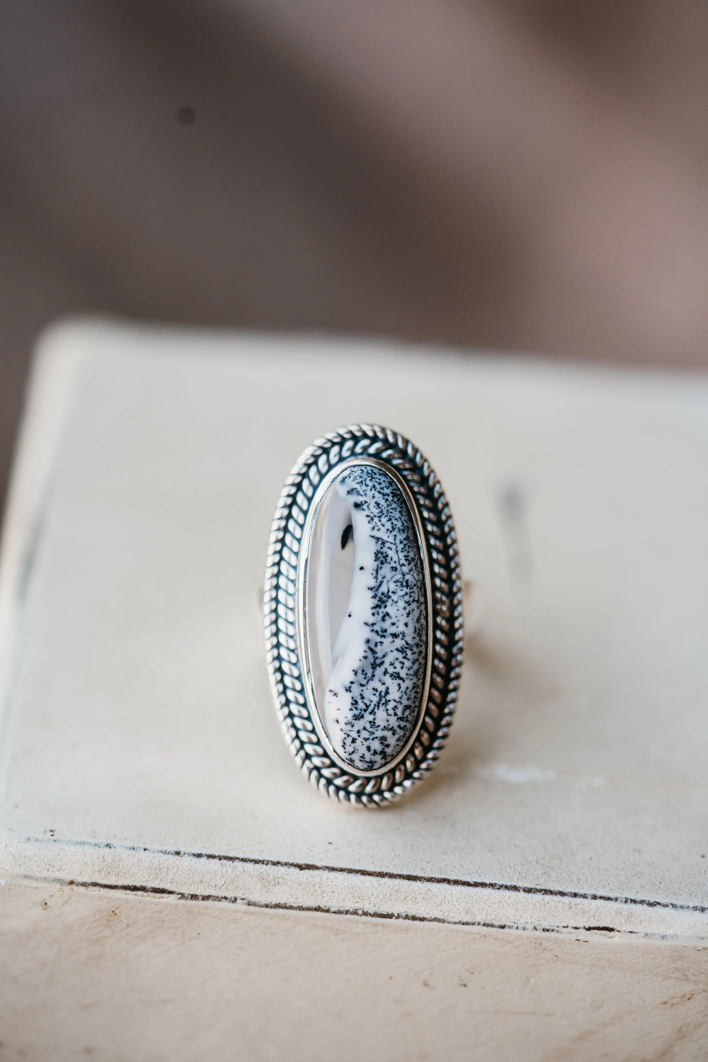 Julia Ring | Dendritic Opal sold by Goldie Lew
