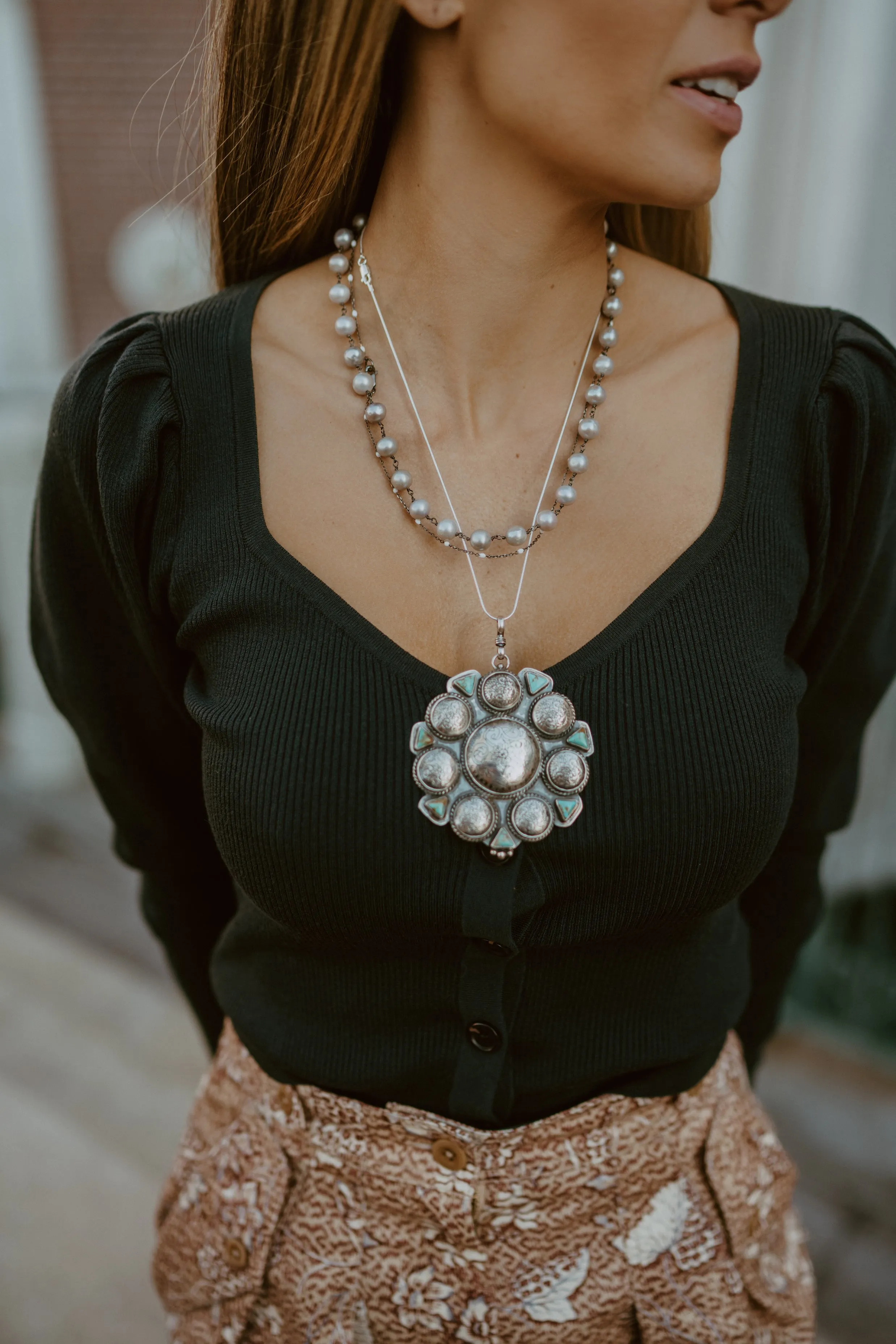 Navajo Button Necklace sold by Goldie Lew