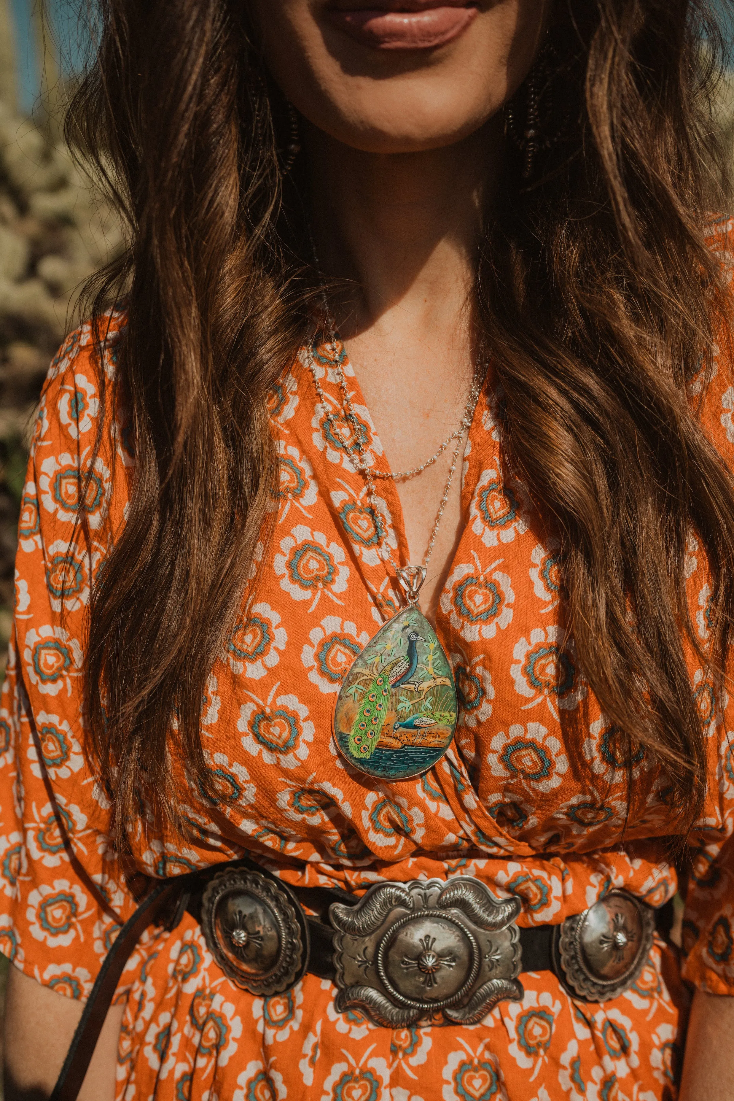 Peacock Necklace sold by Goldie Lew product image thumbnail 2