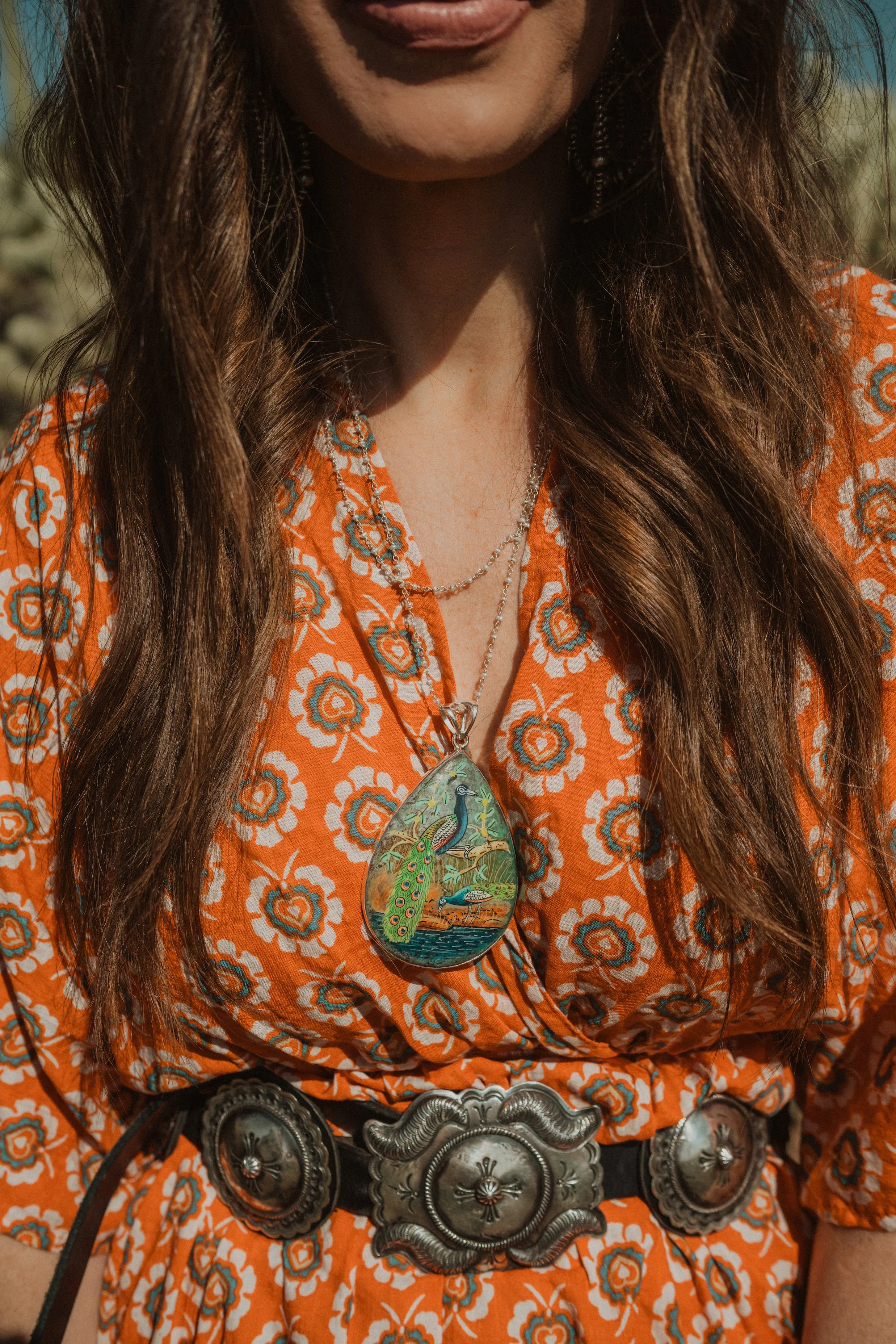 Peacock Necklace sold by Goldie Lew