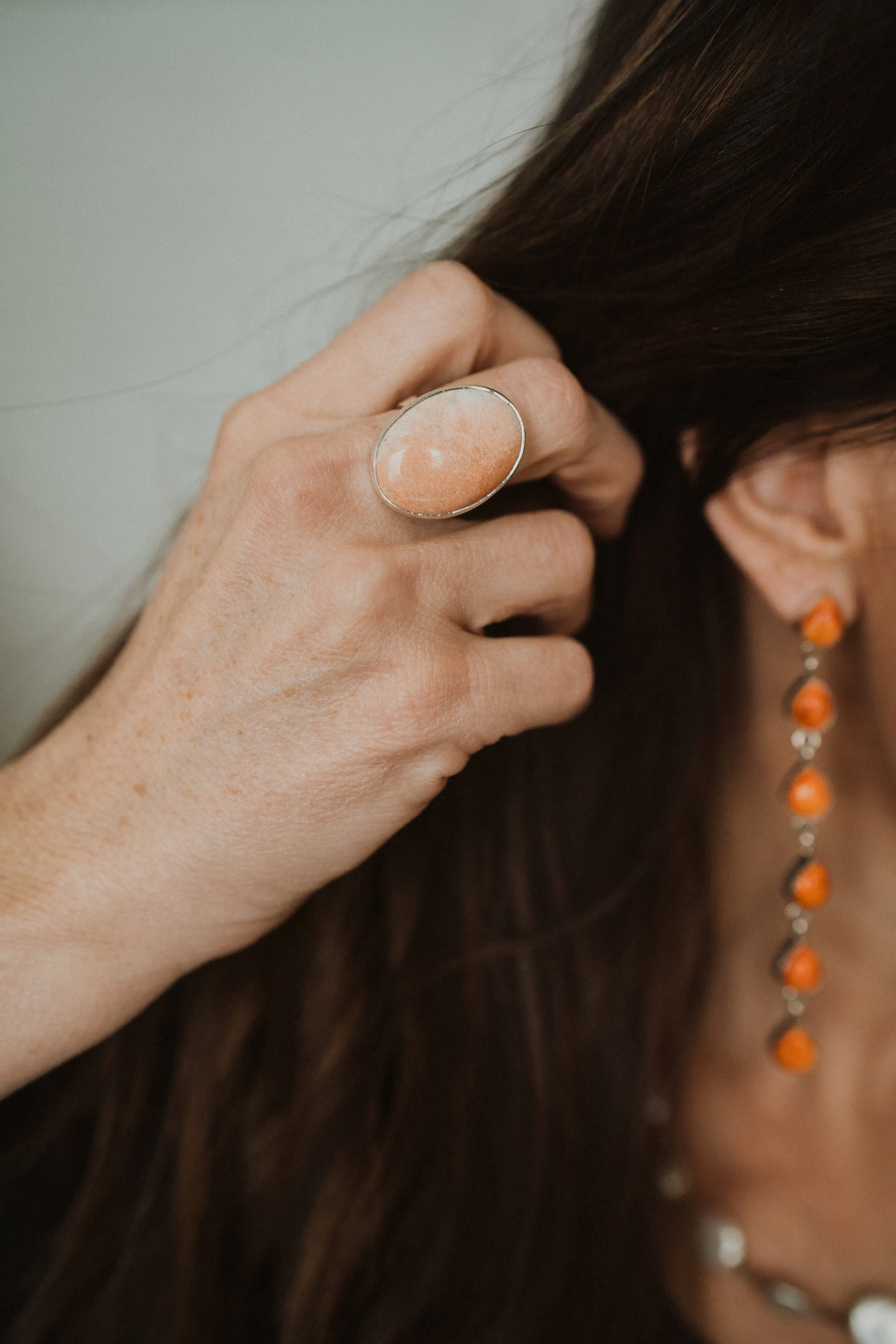 Talulla Ring | Celesto Barite sold by Goldie Lew product image thumbnail 5