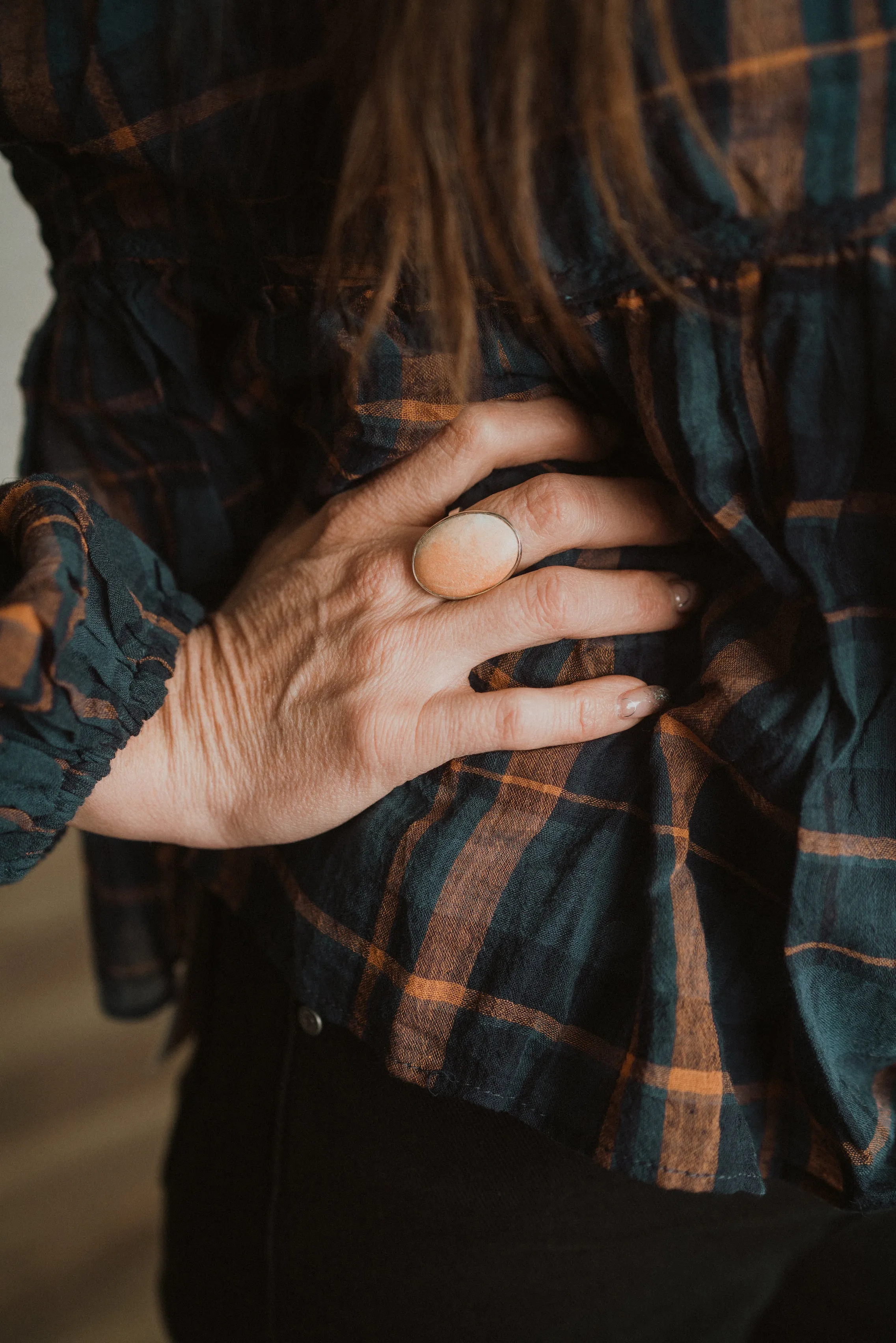 Talulla Ring | Celesto Barite sold by Goldie Lew product image thumbnail 4