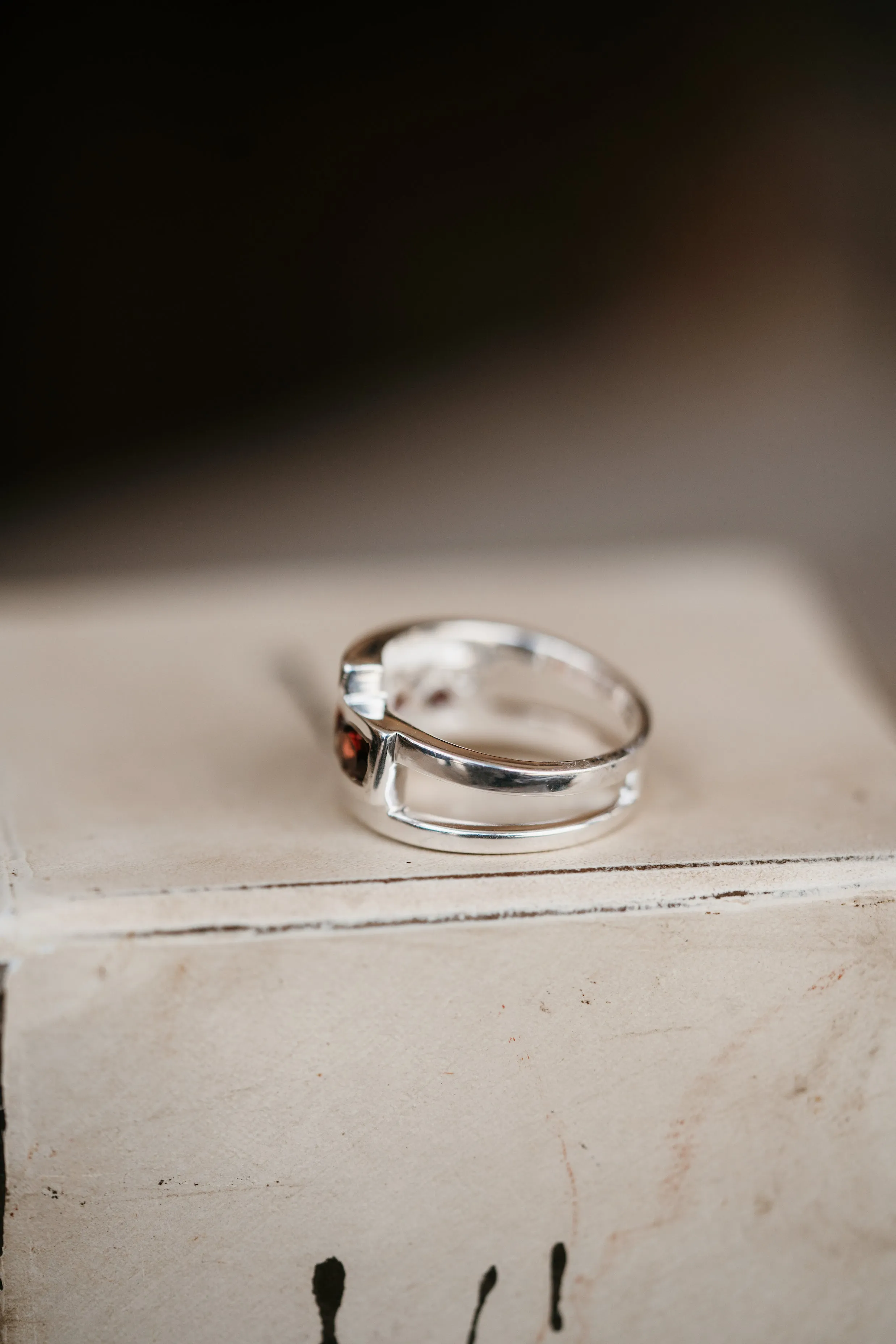 Christina Ring | Red Garnet - FINAL SALE sold by Goldie Lew product image thumbnail 5